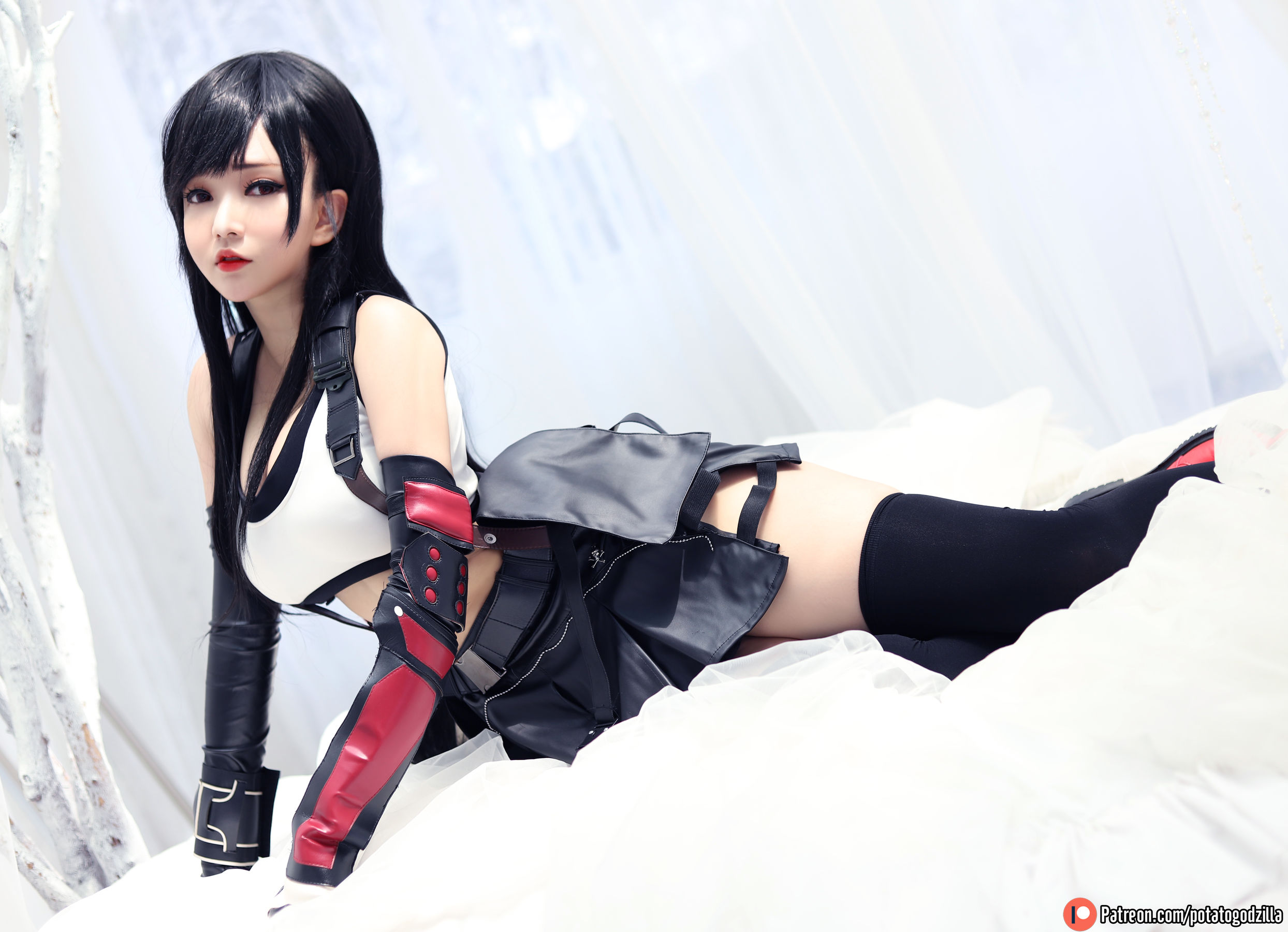 Coser小姐姐Potato Godzilla - Tifa-图44