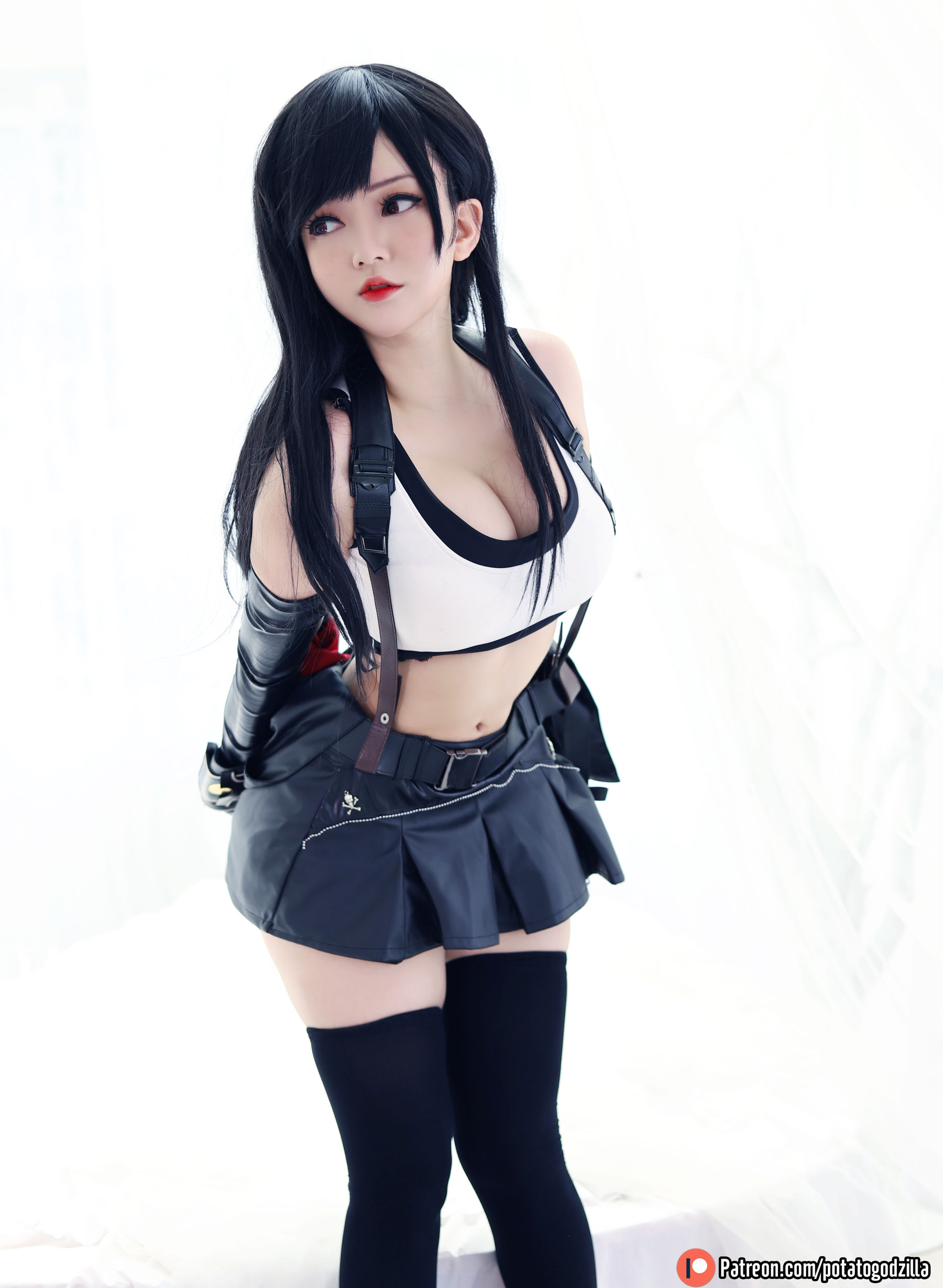 Coser小姐姐Potato Godzilla - Tifa-图47