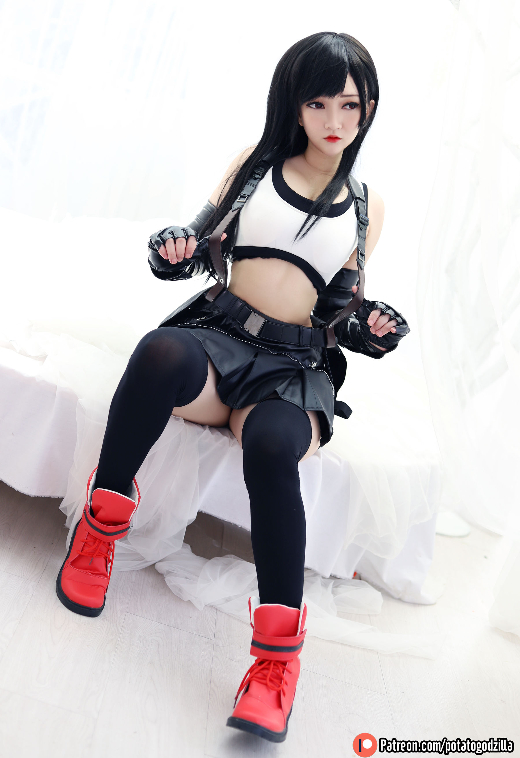 Coser小姐姐Potato Godzilla - Tifa-图48