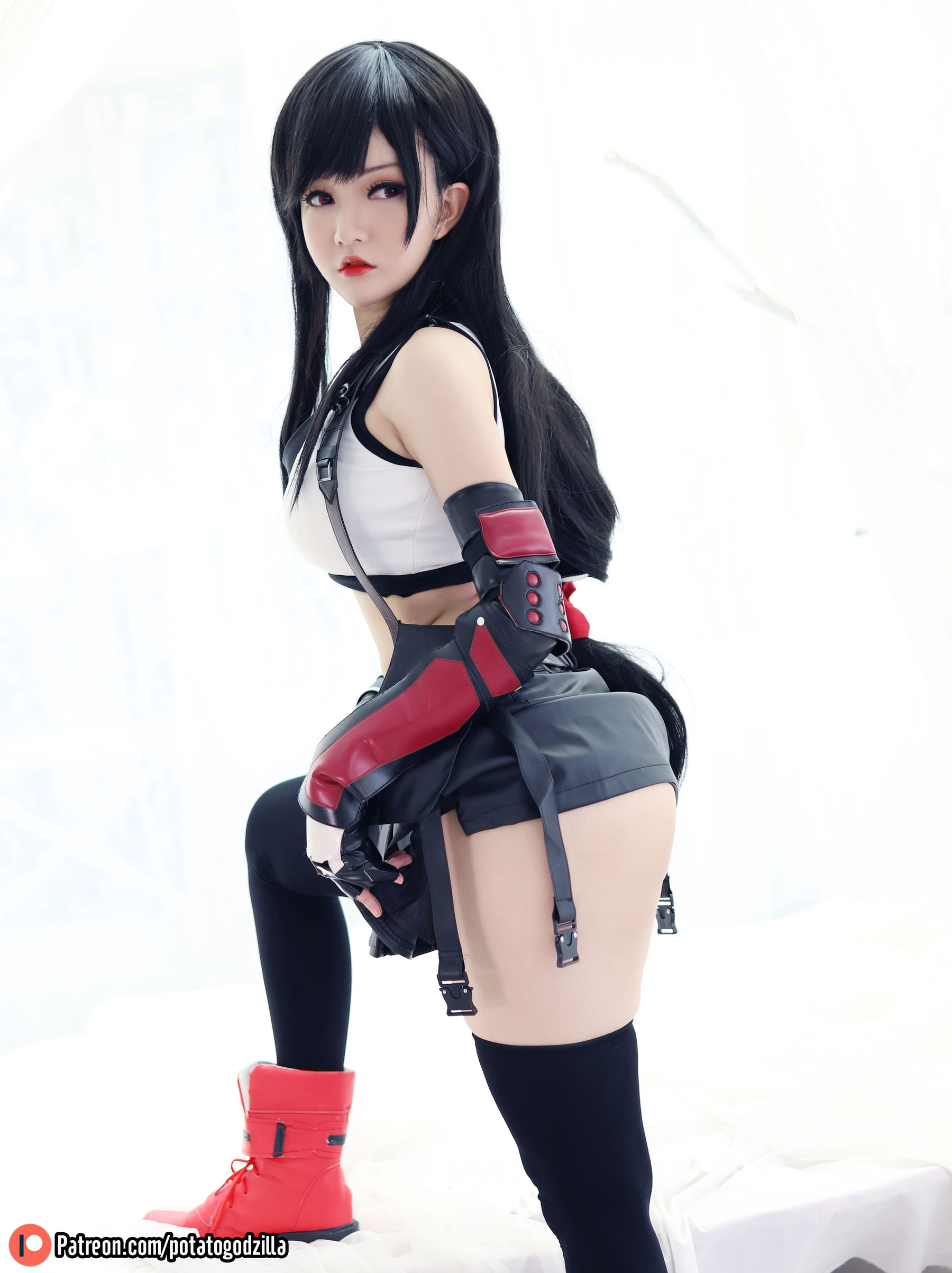 Coser小姐姐Potato Godzilla - Tifa-图50