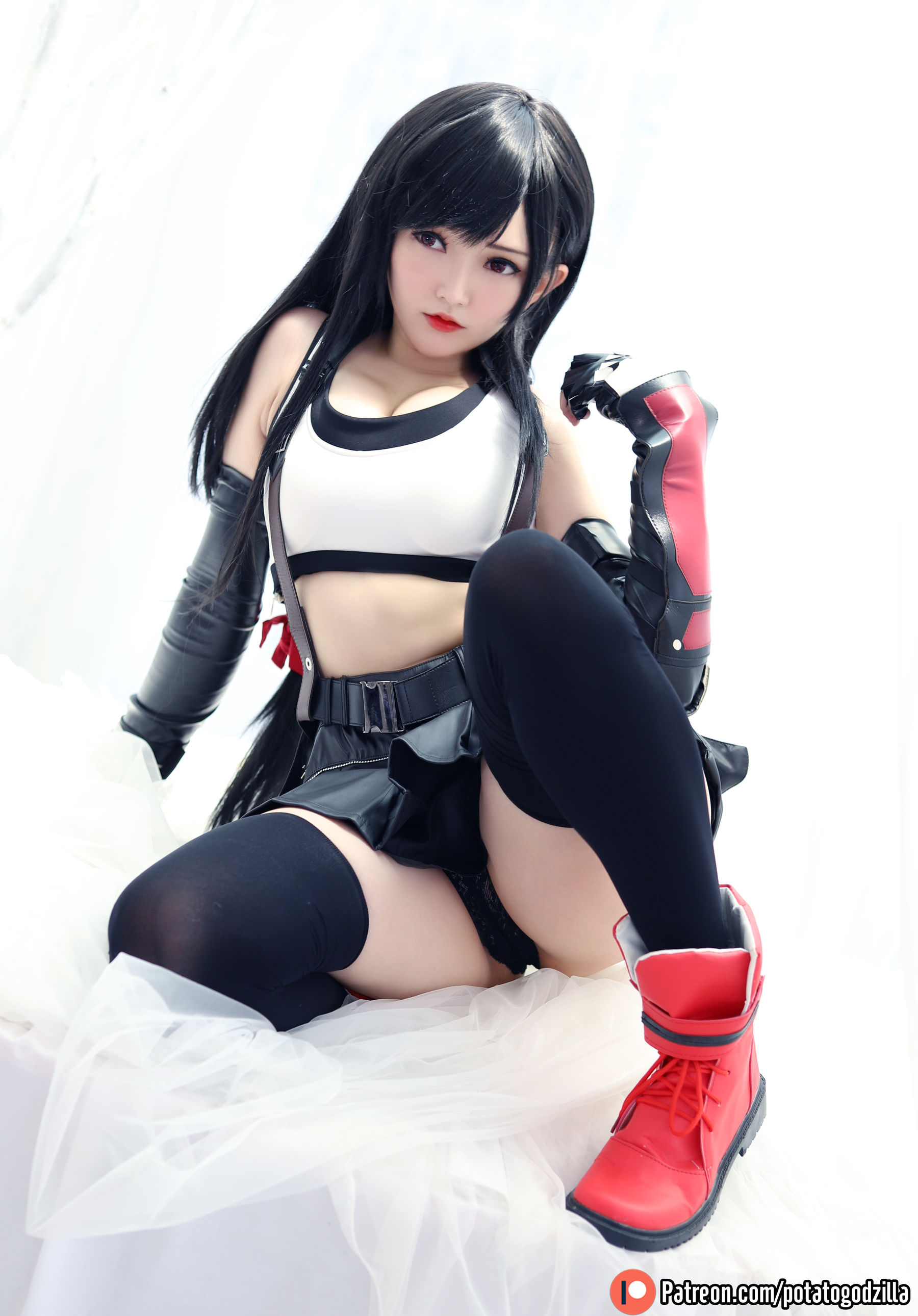 Coser小姐姐Potato Godzilla - Tifa-图51