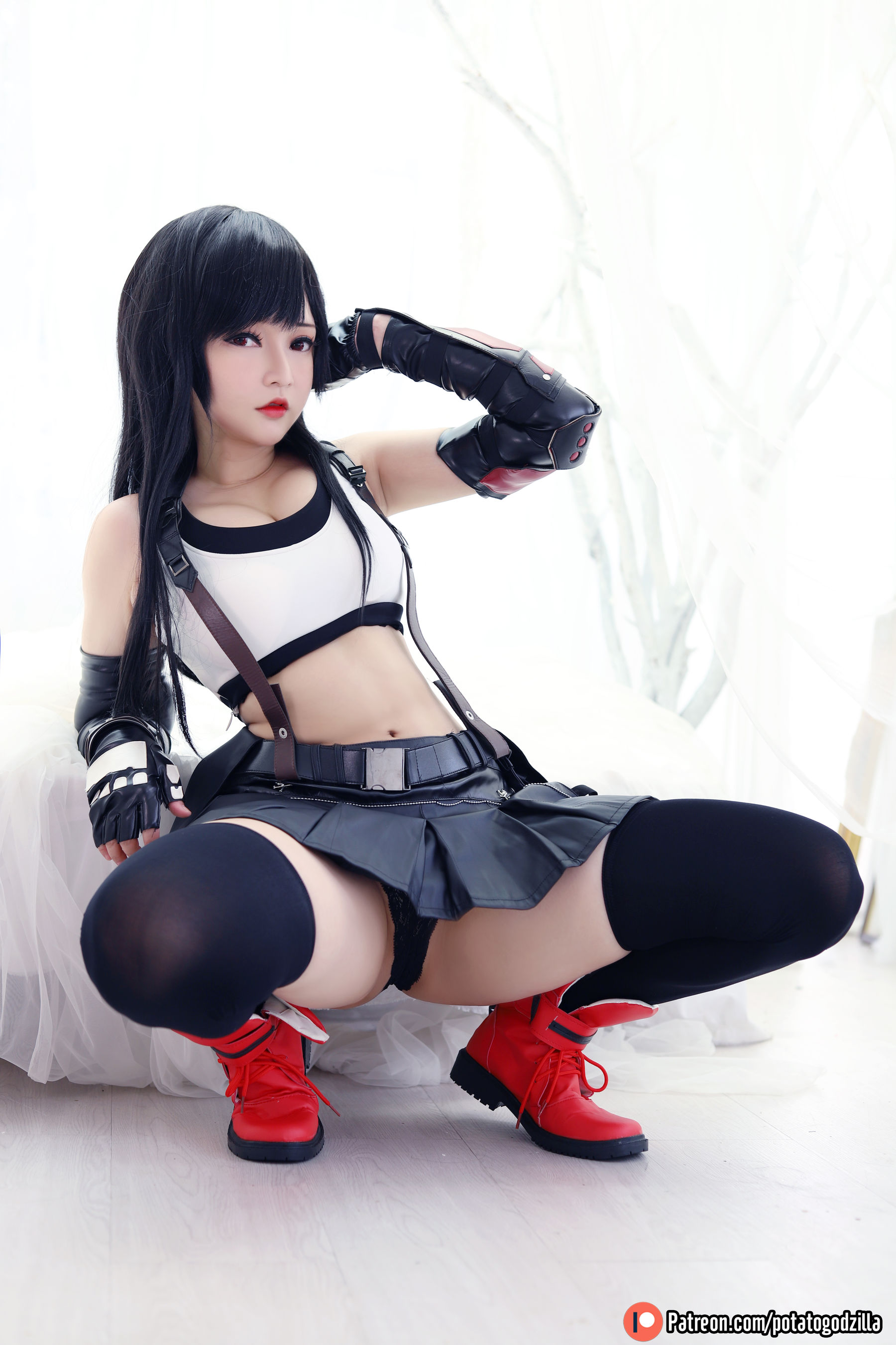 Coser小姐姐Potato Godzilla - Tifa-图52