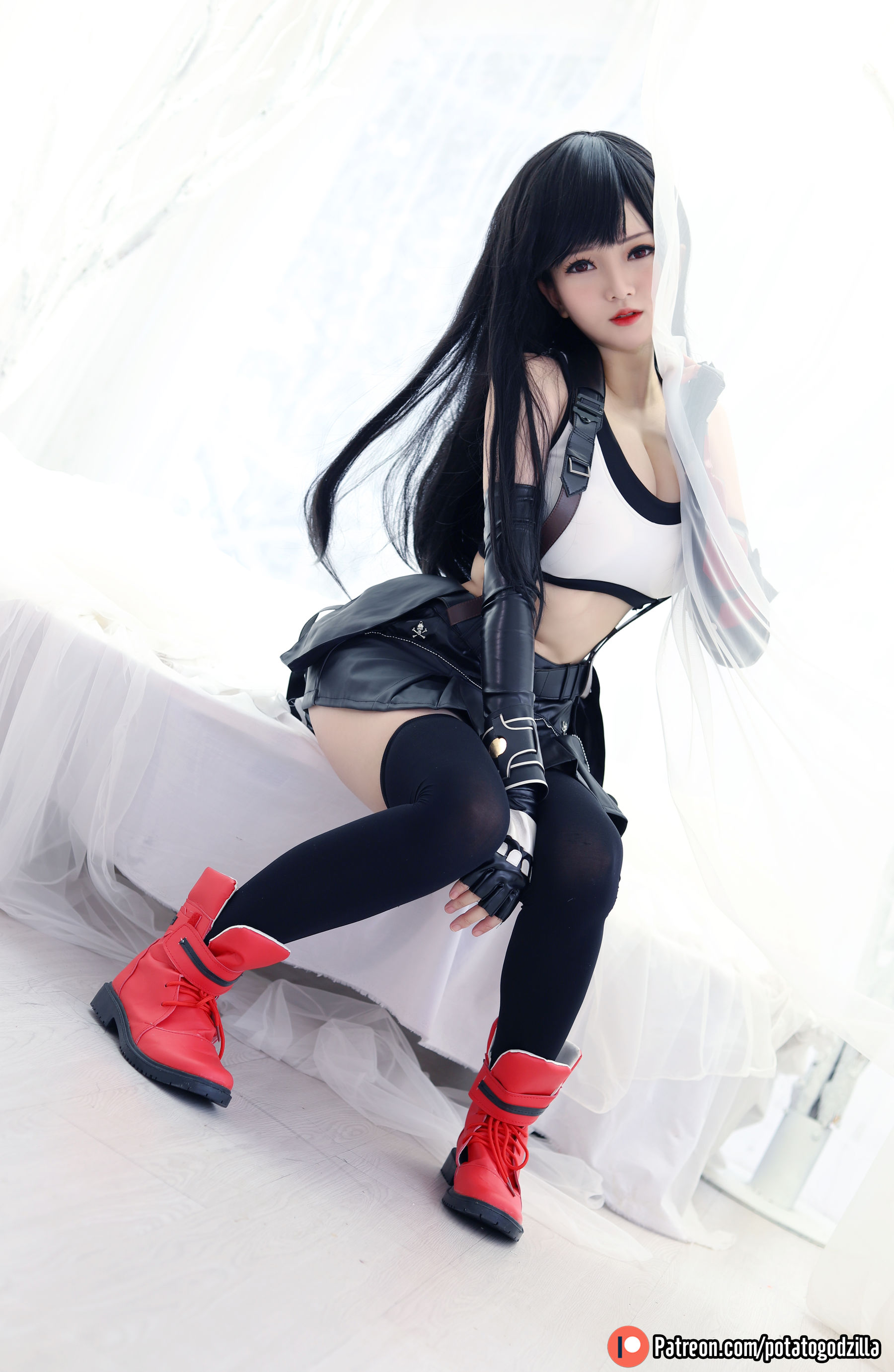 Coser小姐姐Potato Godzilla - Tifa-图54