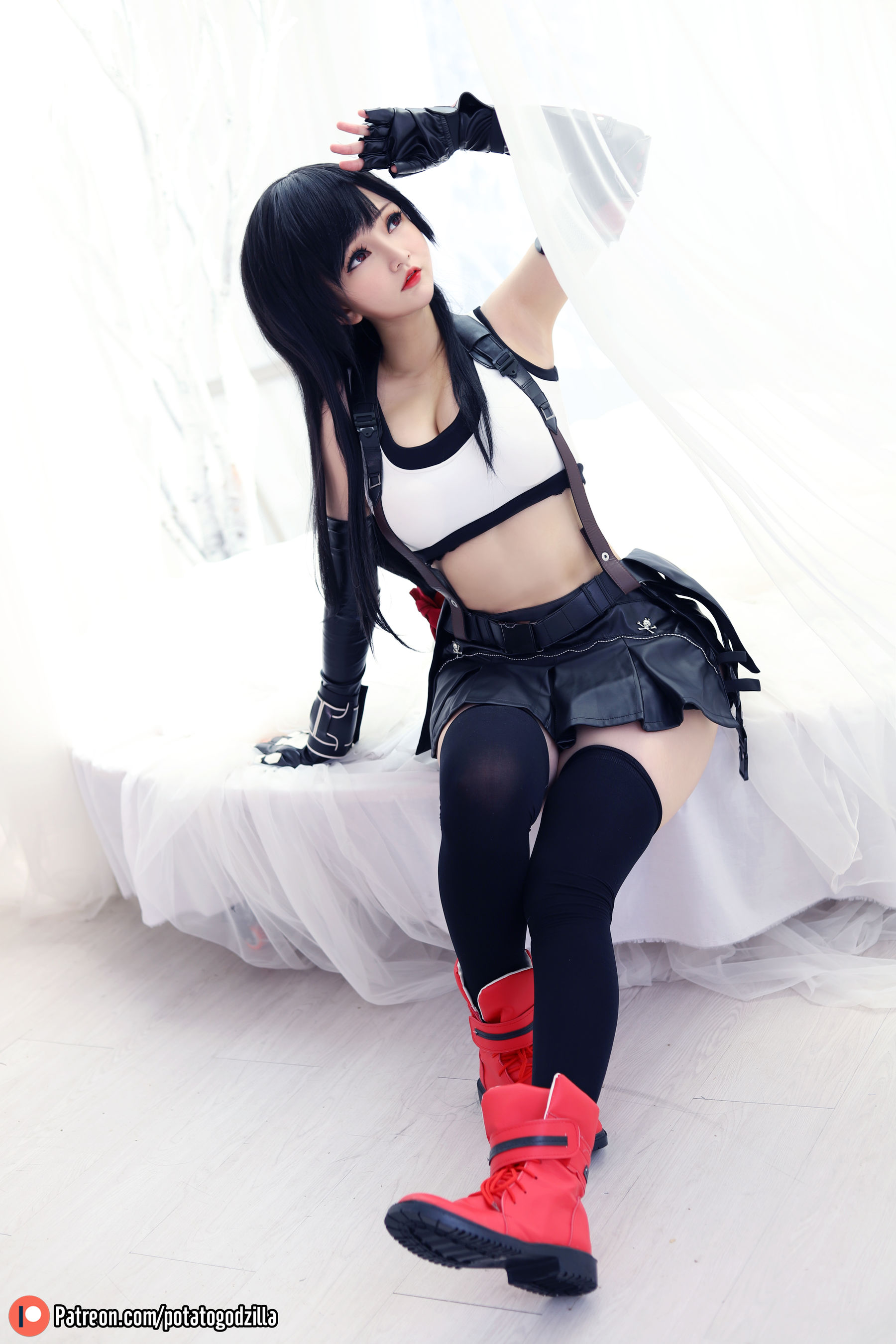 Coser小姐姐Potato Godzilla - Tifa-图55