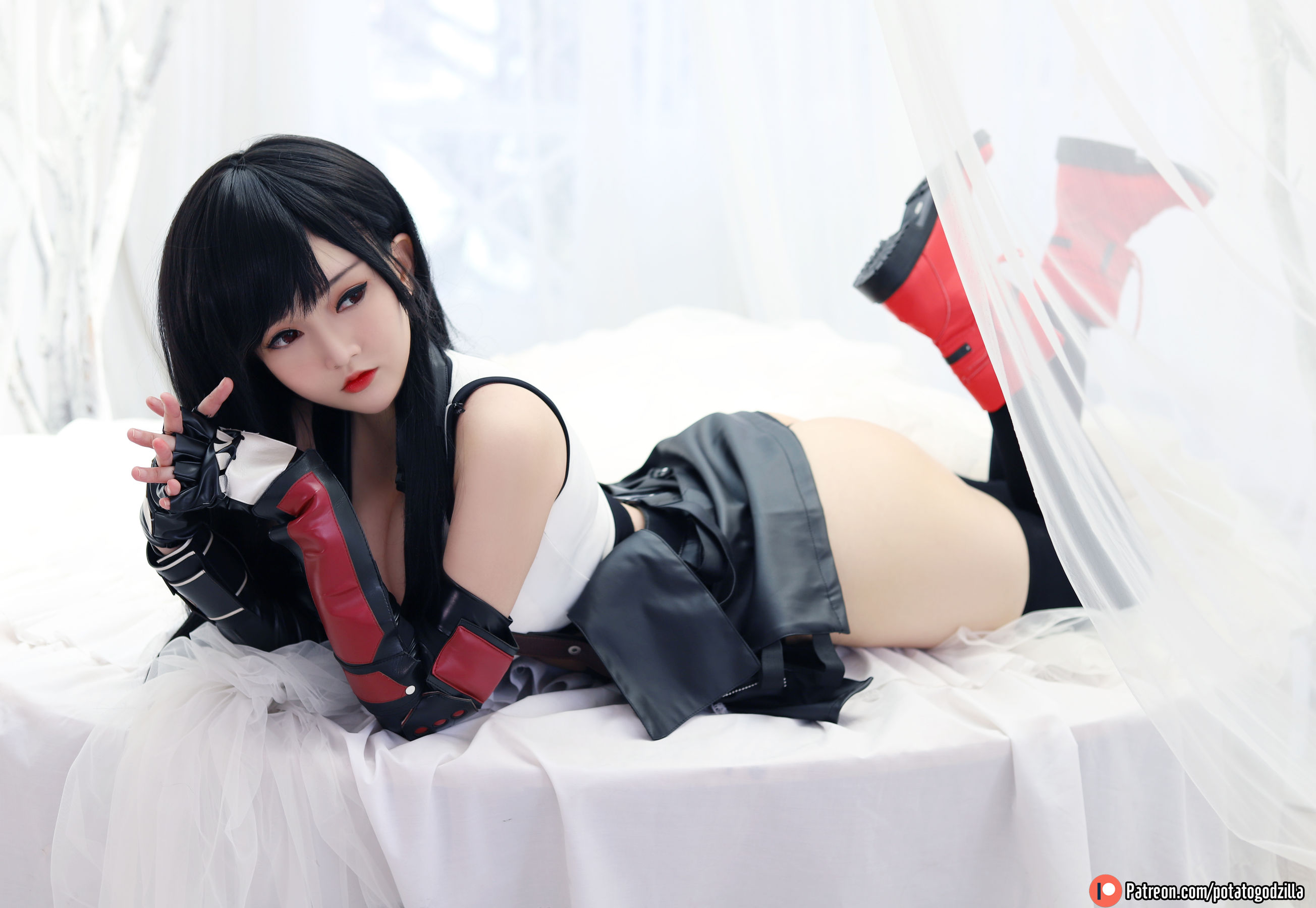 Coser小姐姐Potato Godzilla - Tifa-图57