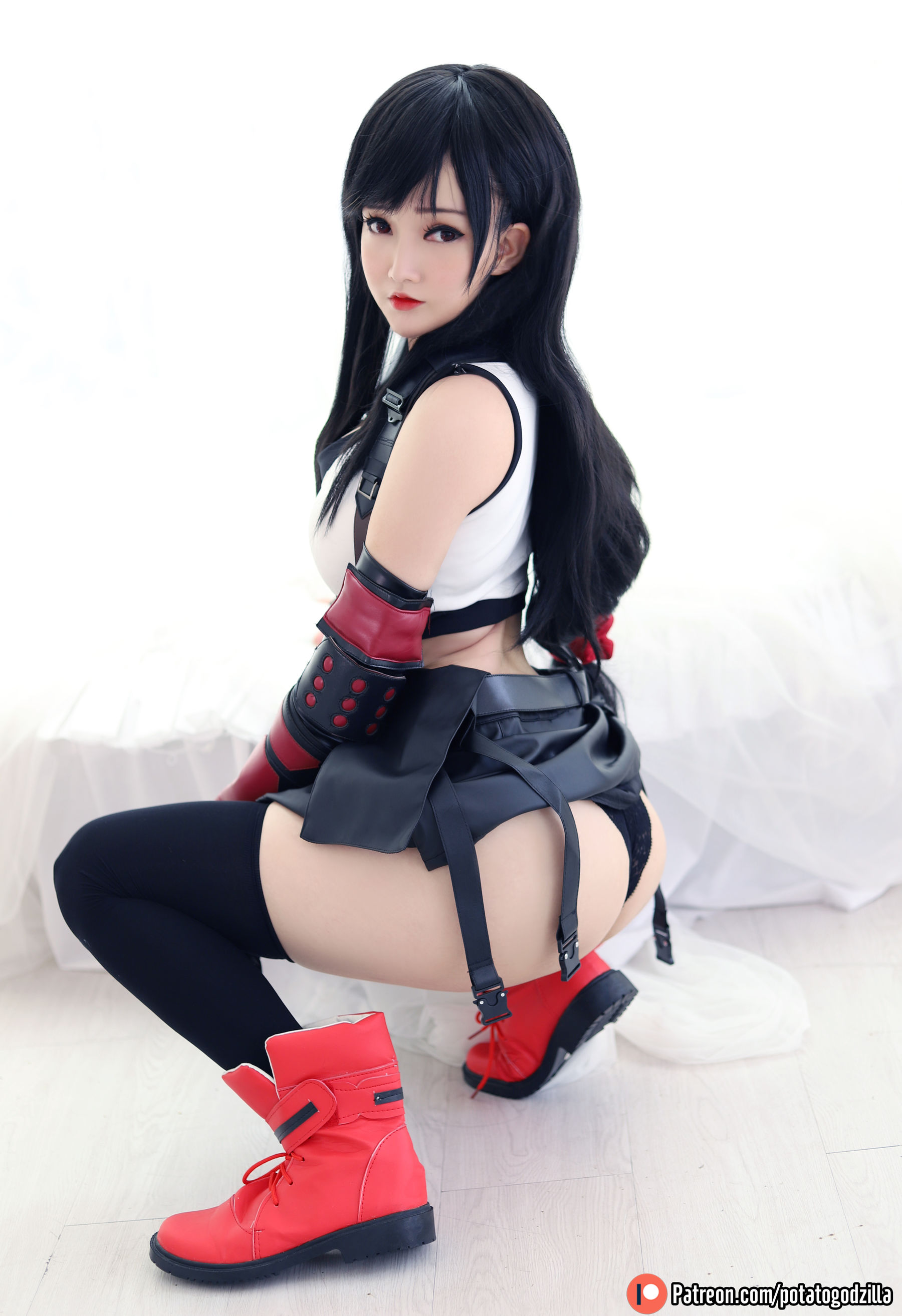 Coser小姐姐Potato Godzilla - Tifa-图65