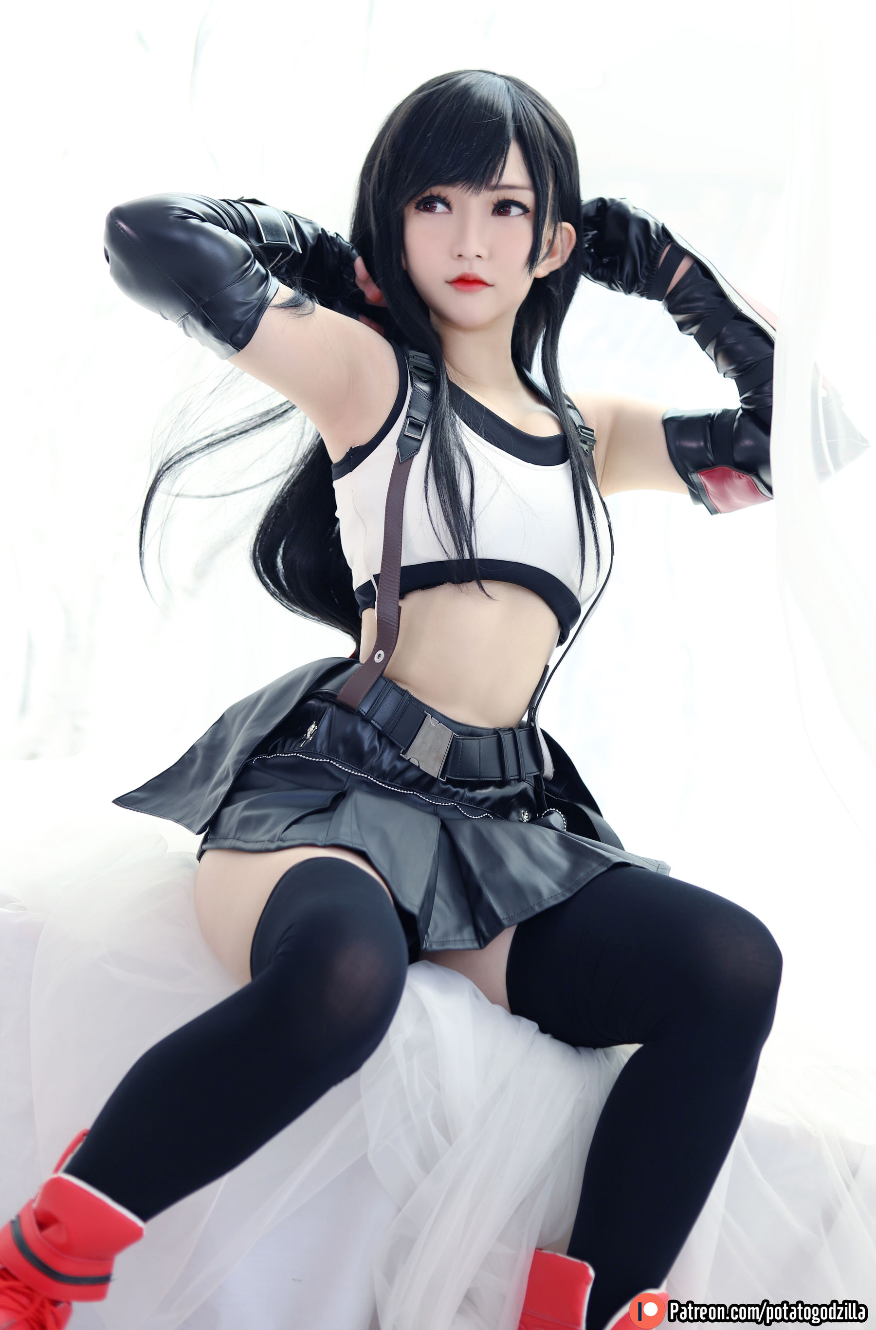 Coser小姐姐Potato Godzilla - Tifa-图73