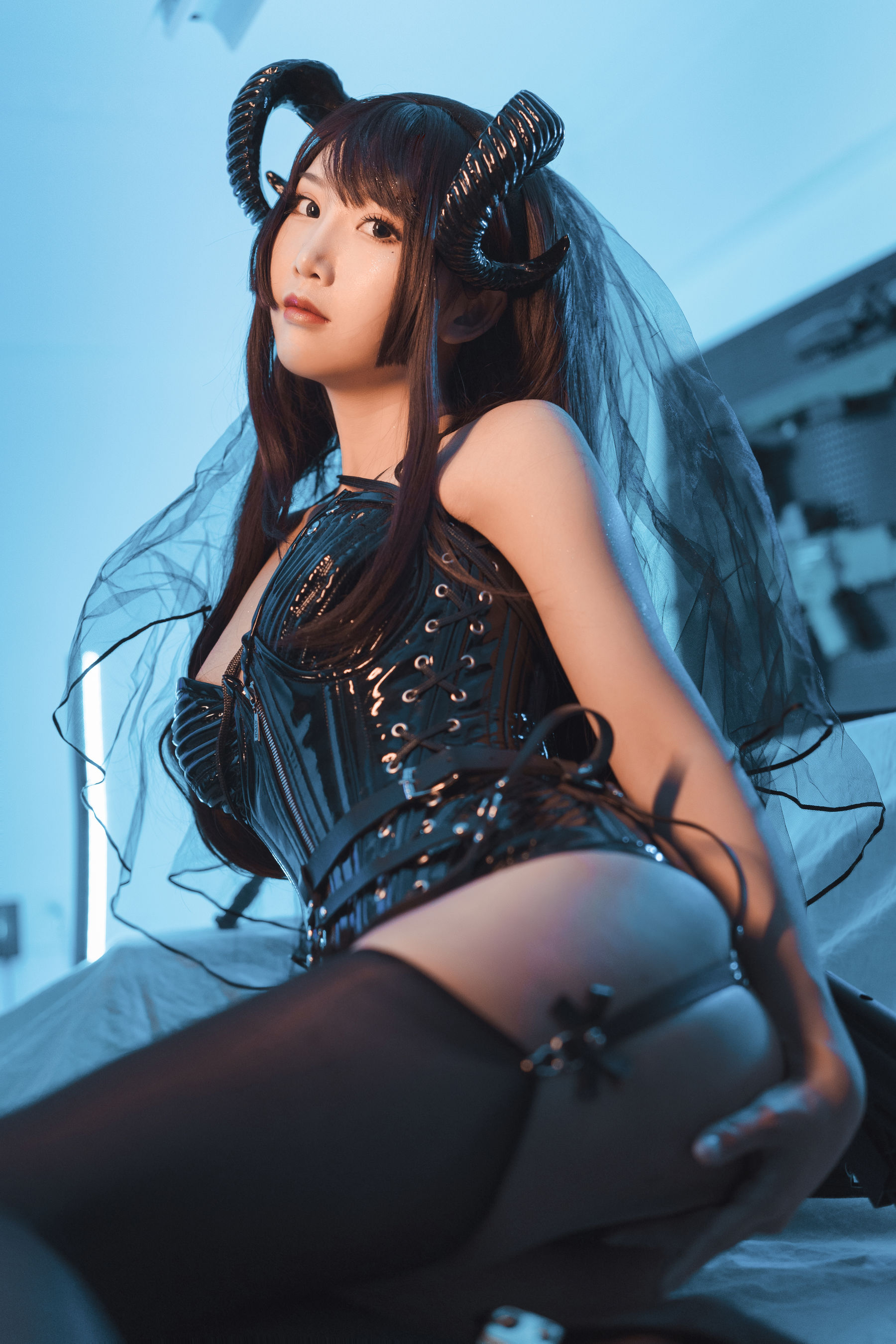 可爱人气Coser面饼仙儿 - 束腰魅魔-图6