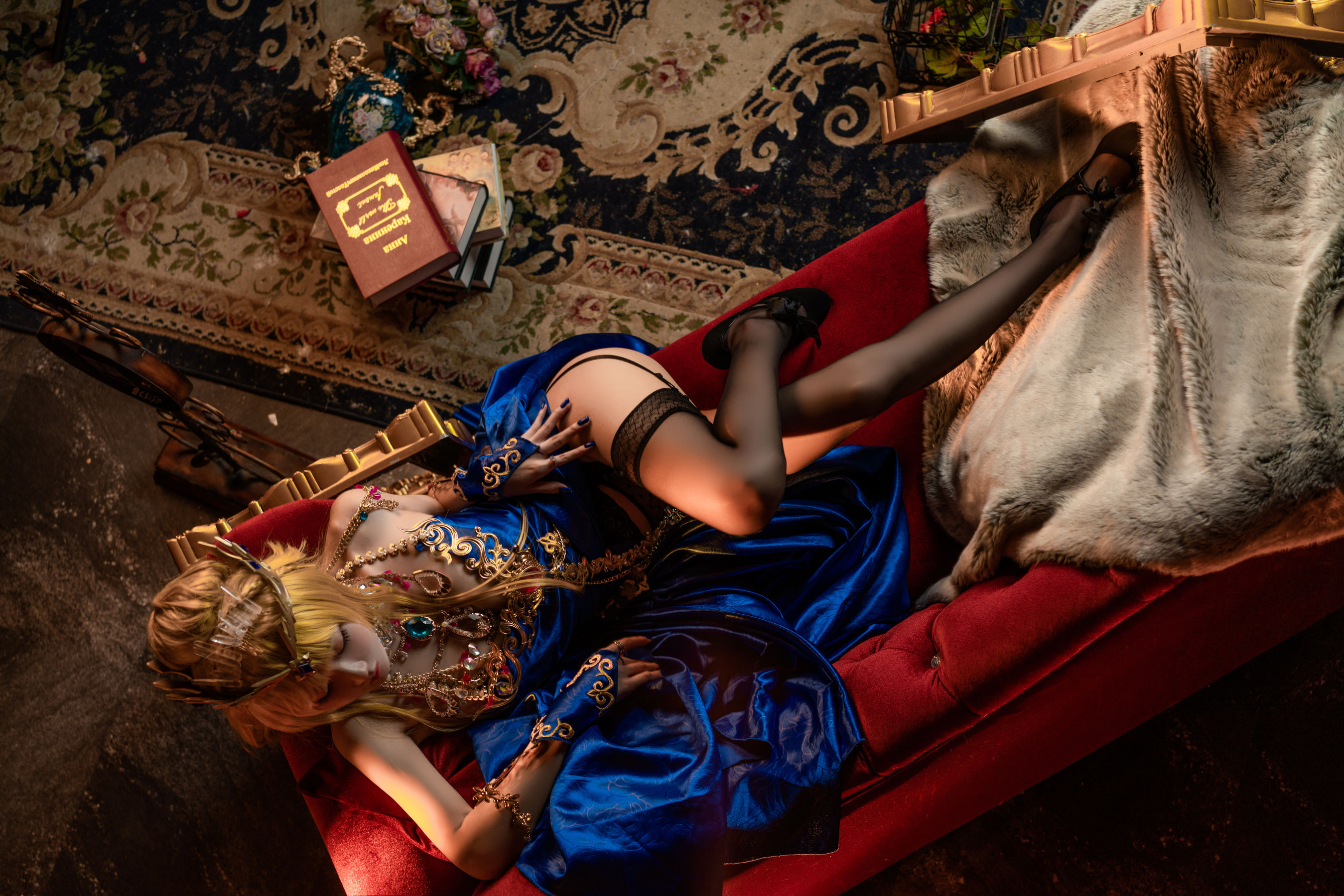 动漫博主阿包也是兔娘 - 白枪呆同人睡衣-图8