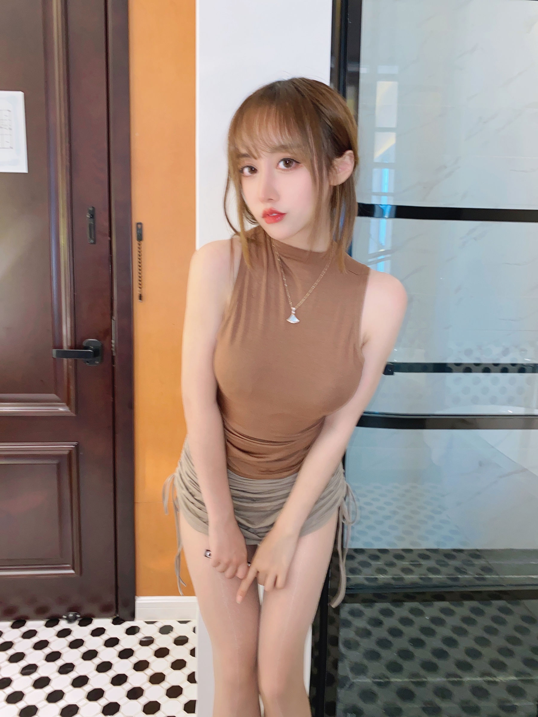 斗鱼米线线sama - 丝袜少妇诱惑系列-图8