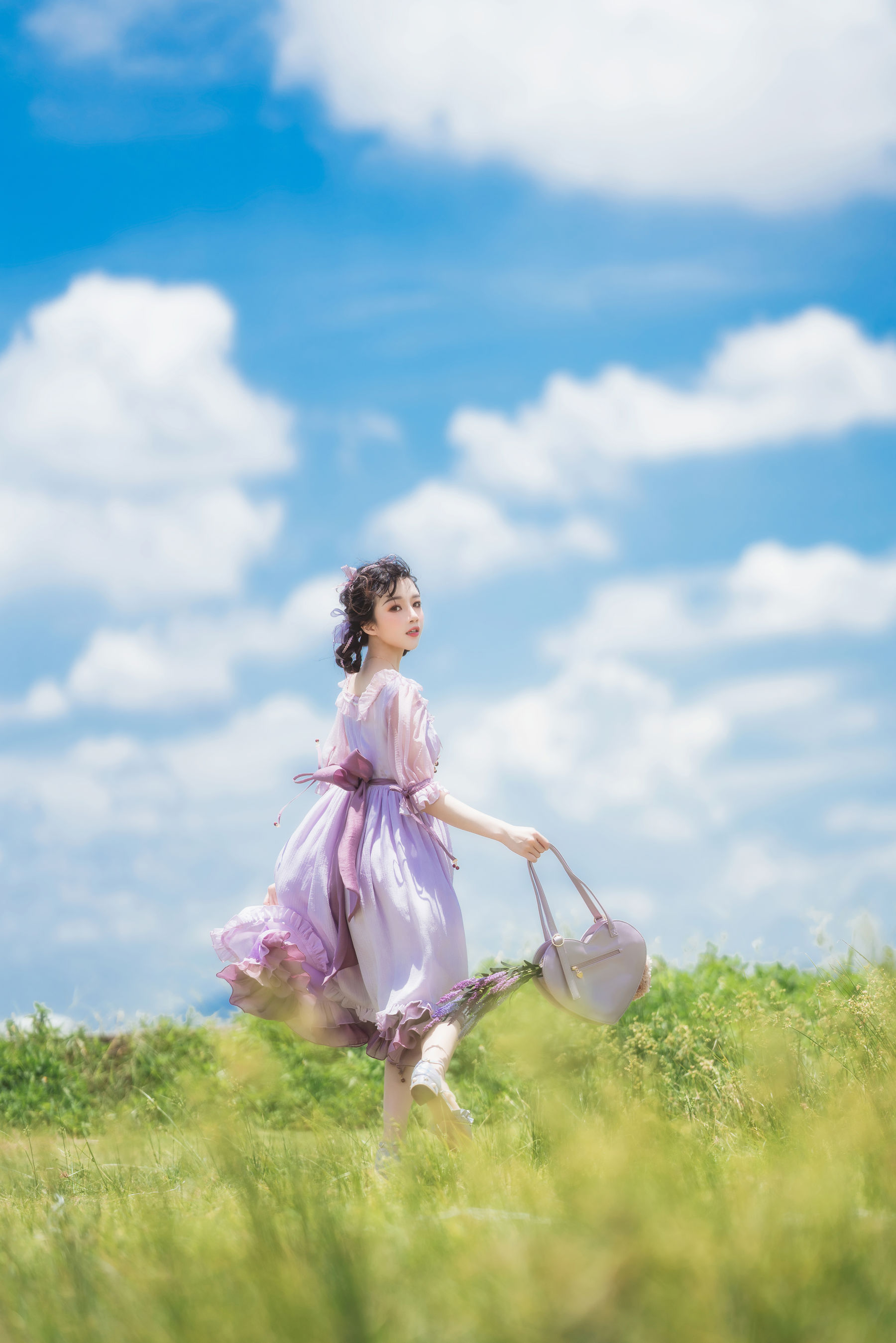 桜桃喵 - 少女之紫萱-图12