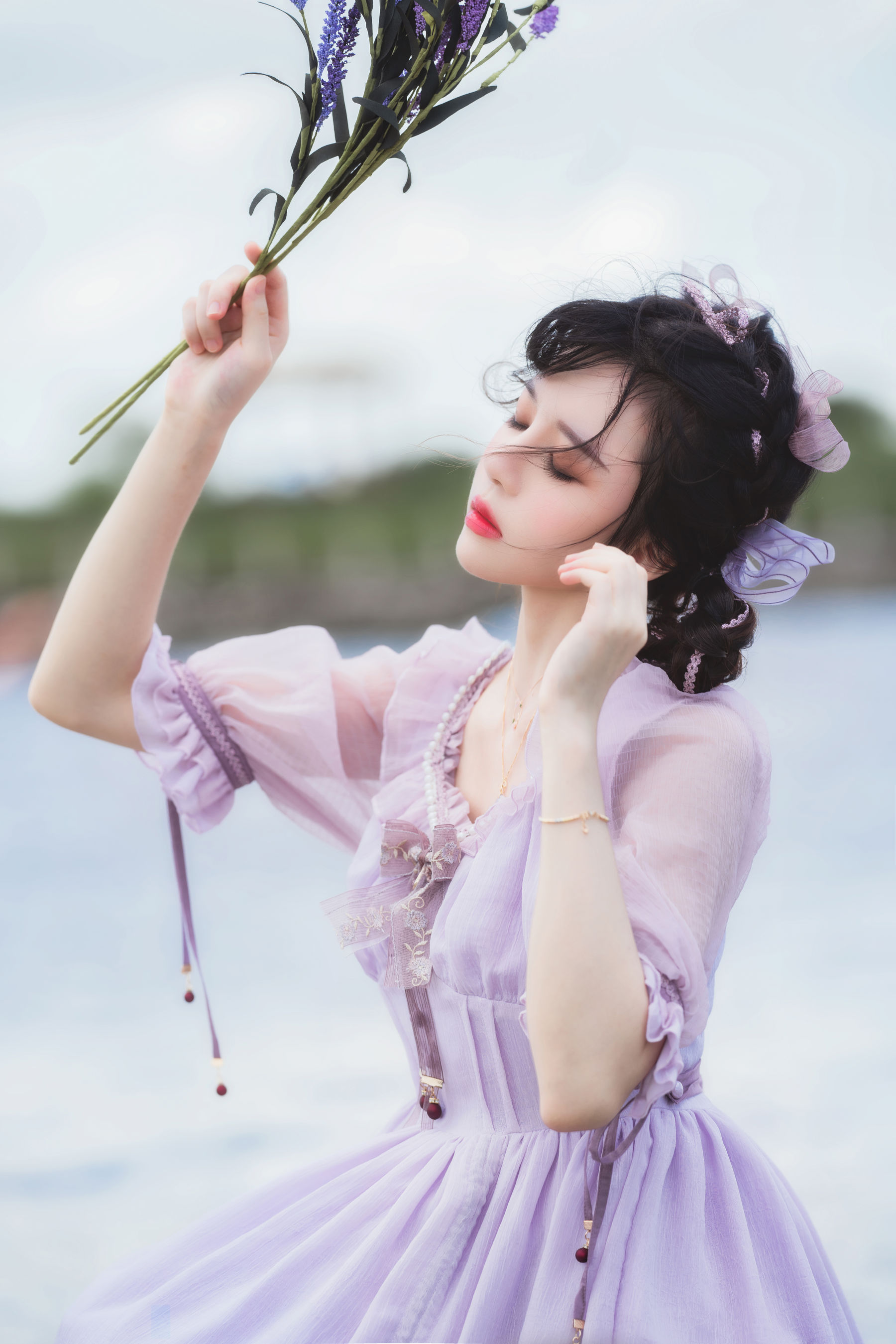 桜桃喵 - 少女之紫萱-图14