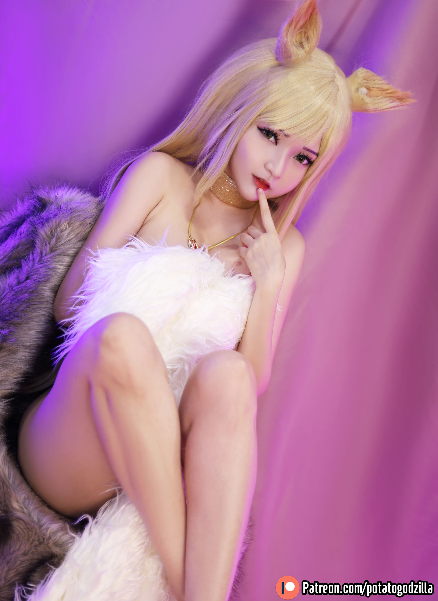 Coser小姐姐Potato Godzilla - KDA Ahri-图21