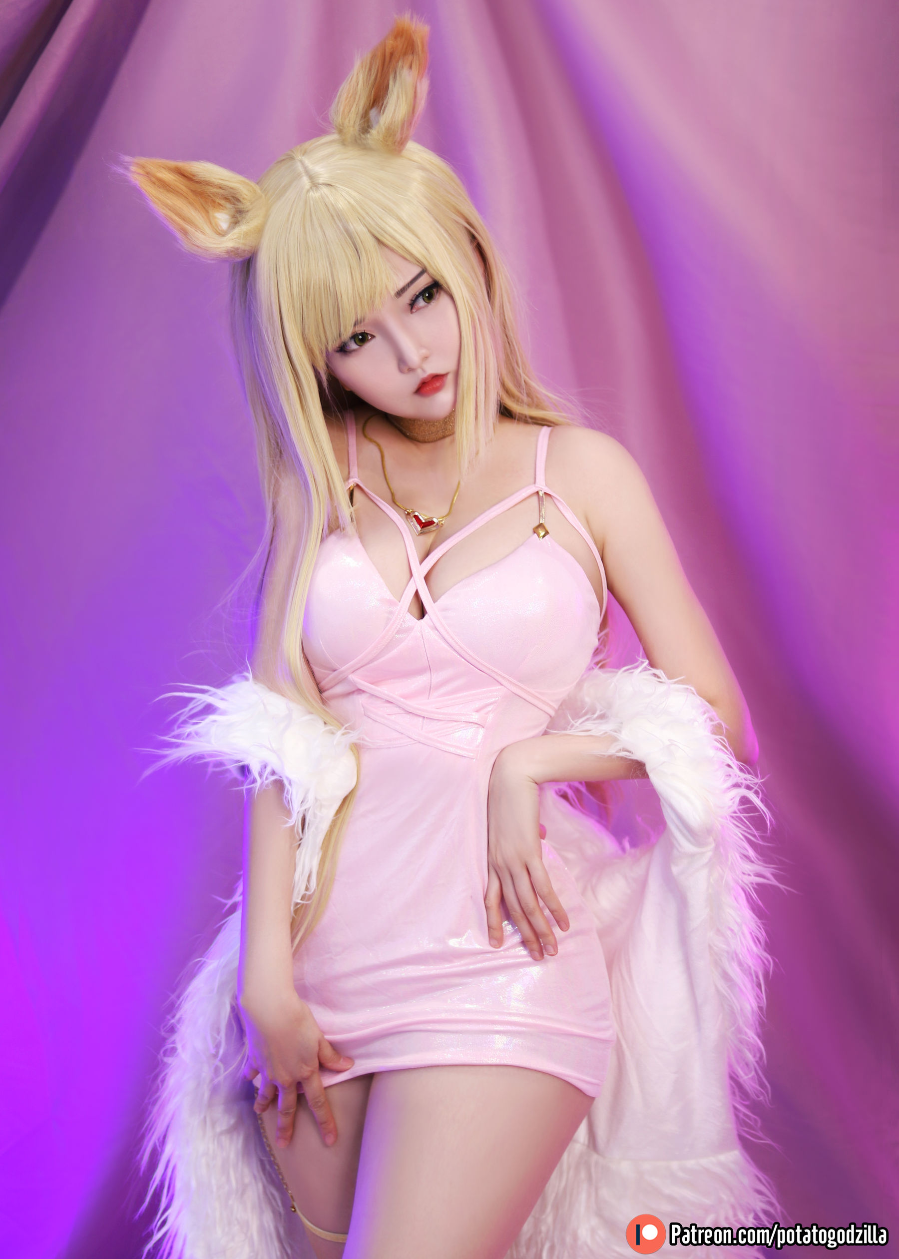 Coser小姐姐Potato Godzilla - KDA Ahri-图3