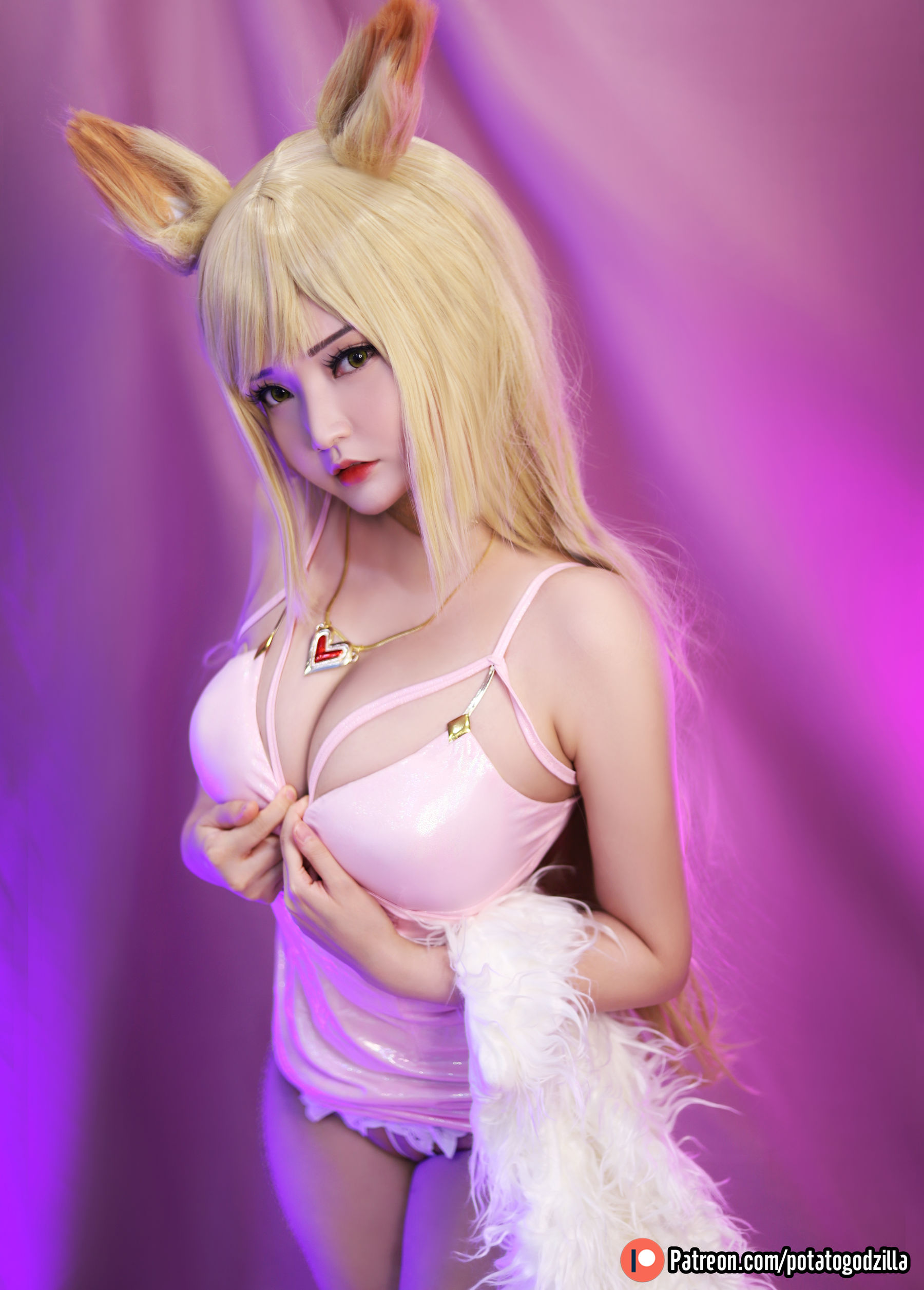 Coser小姐姐Potato Godzilla - KDA Ahri-图7