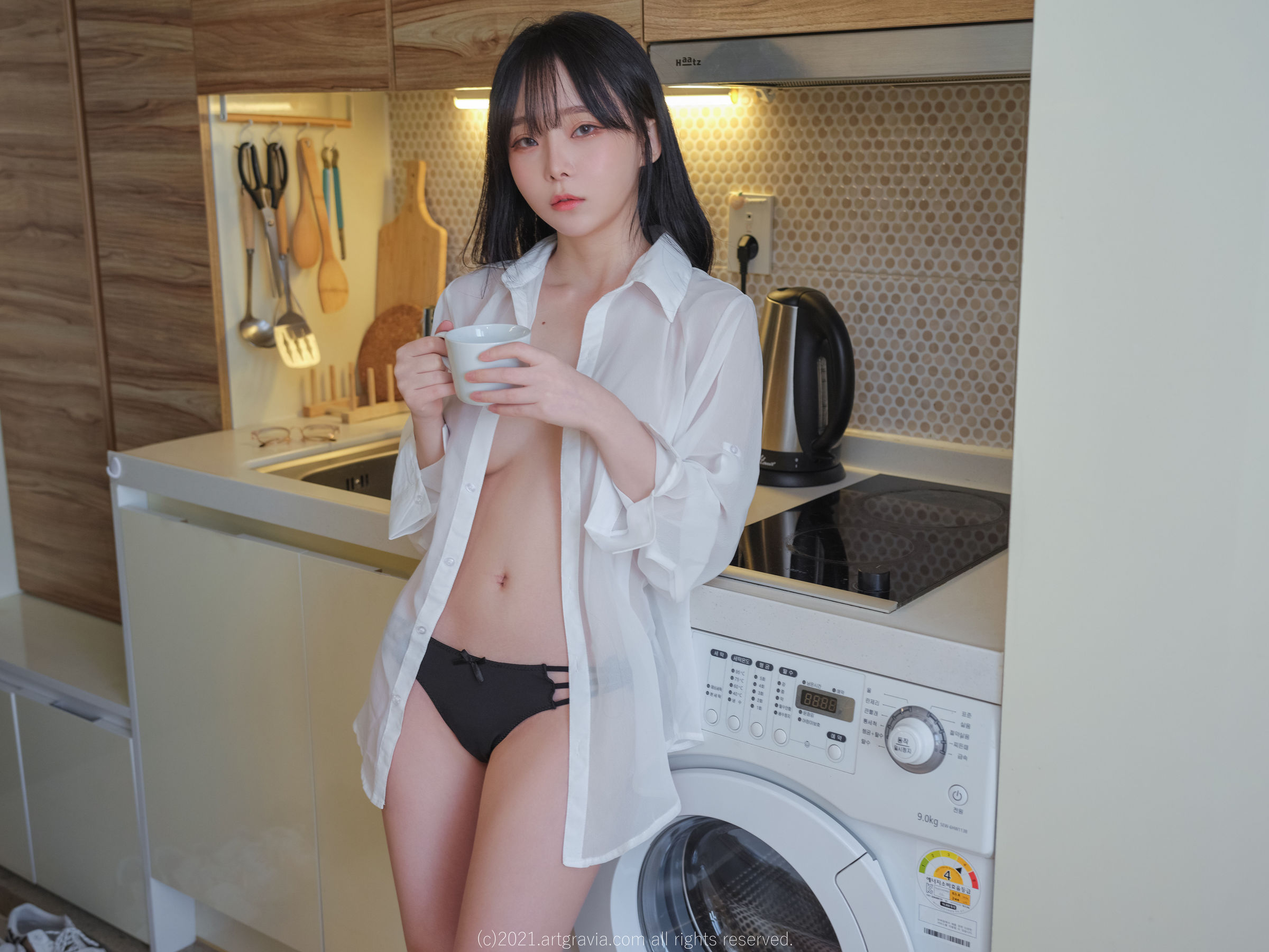 VOL.261 Ming Sunha - 白衬衫女友居家诱惑-图0