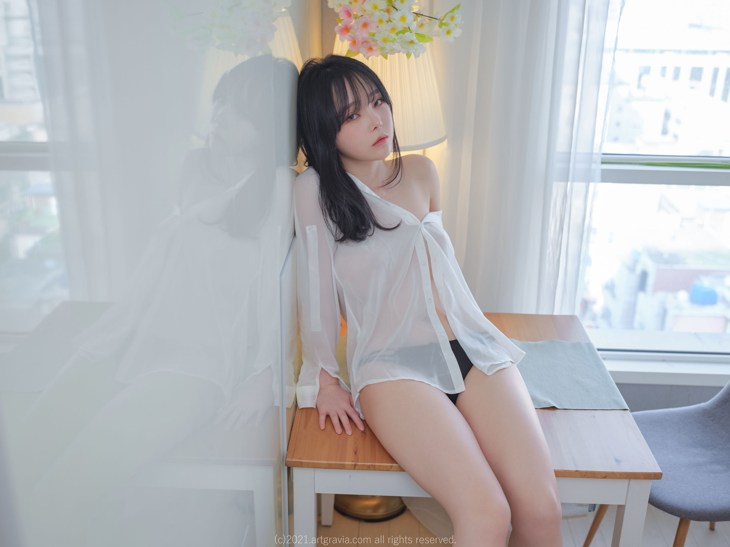 VOL.261 Ming Sunha - 白衬衫女友居家诱惑-图9