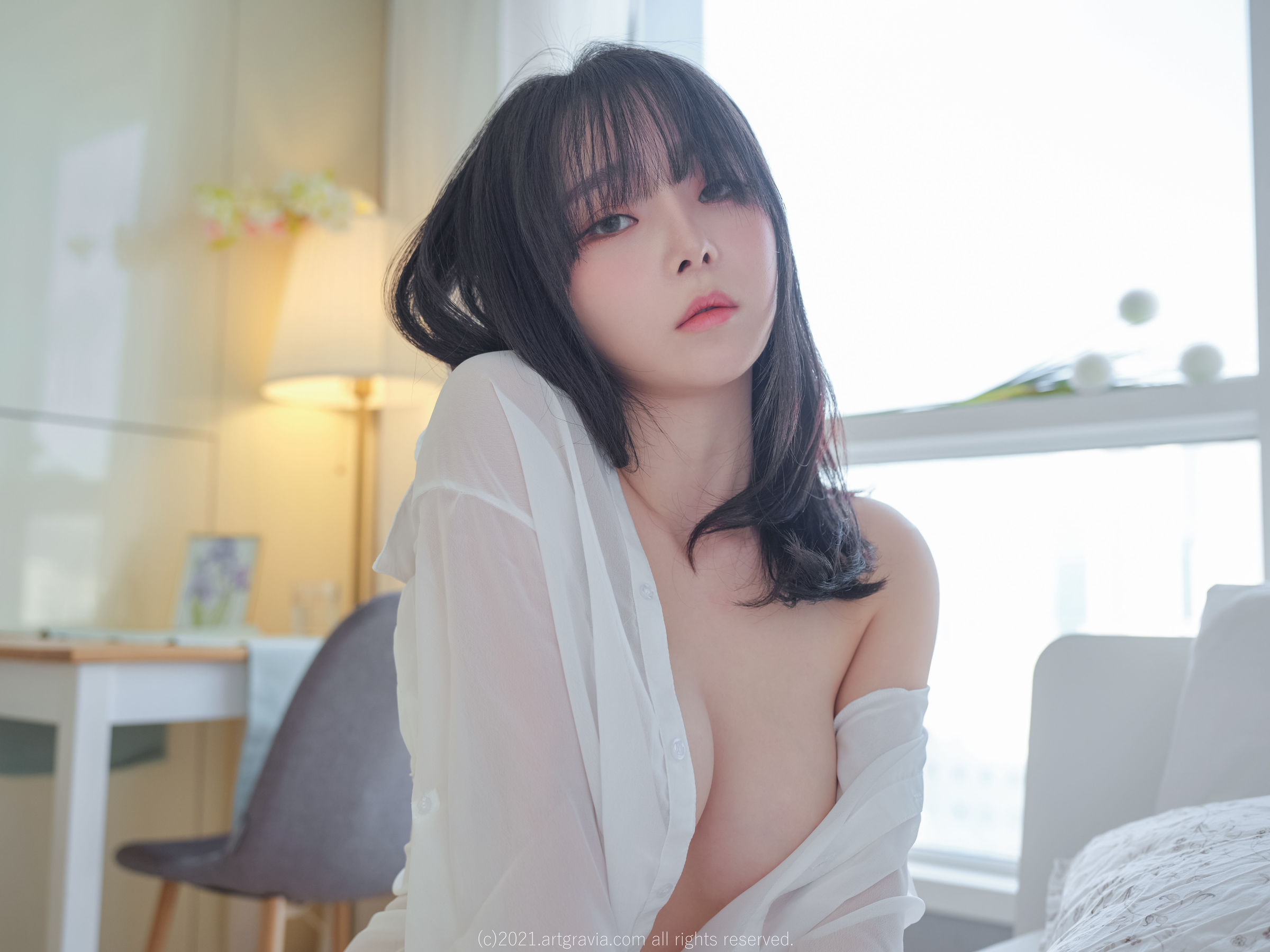 VOL.261 Ming Sunha - 白衬衫女友居家诱惑-图13