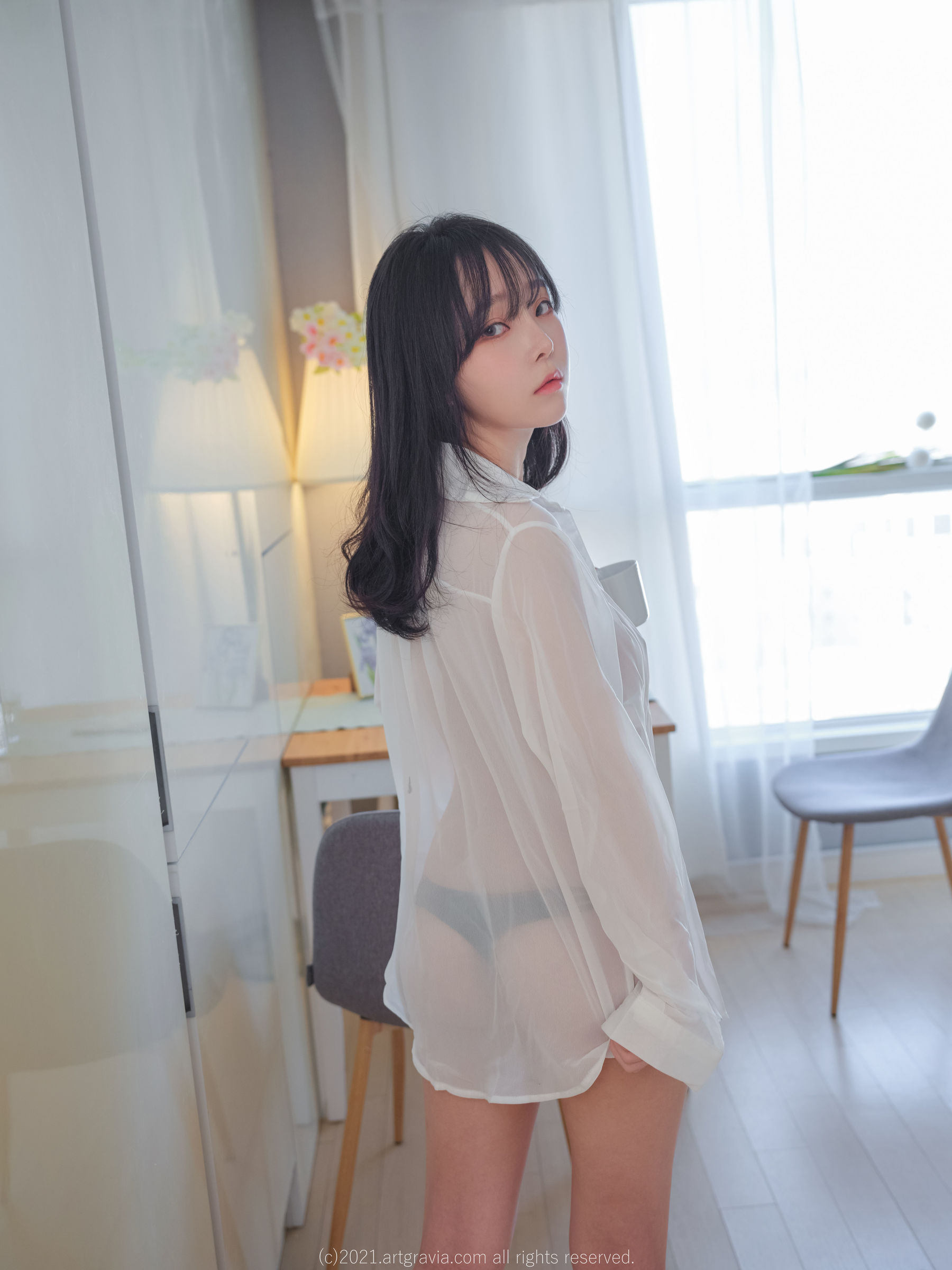 VOL.261 Ming Sunha - 白衬衫女友居家诱惑-图2