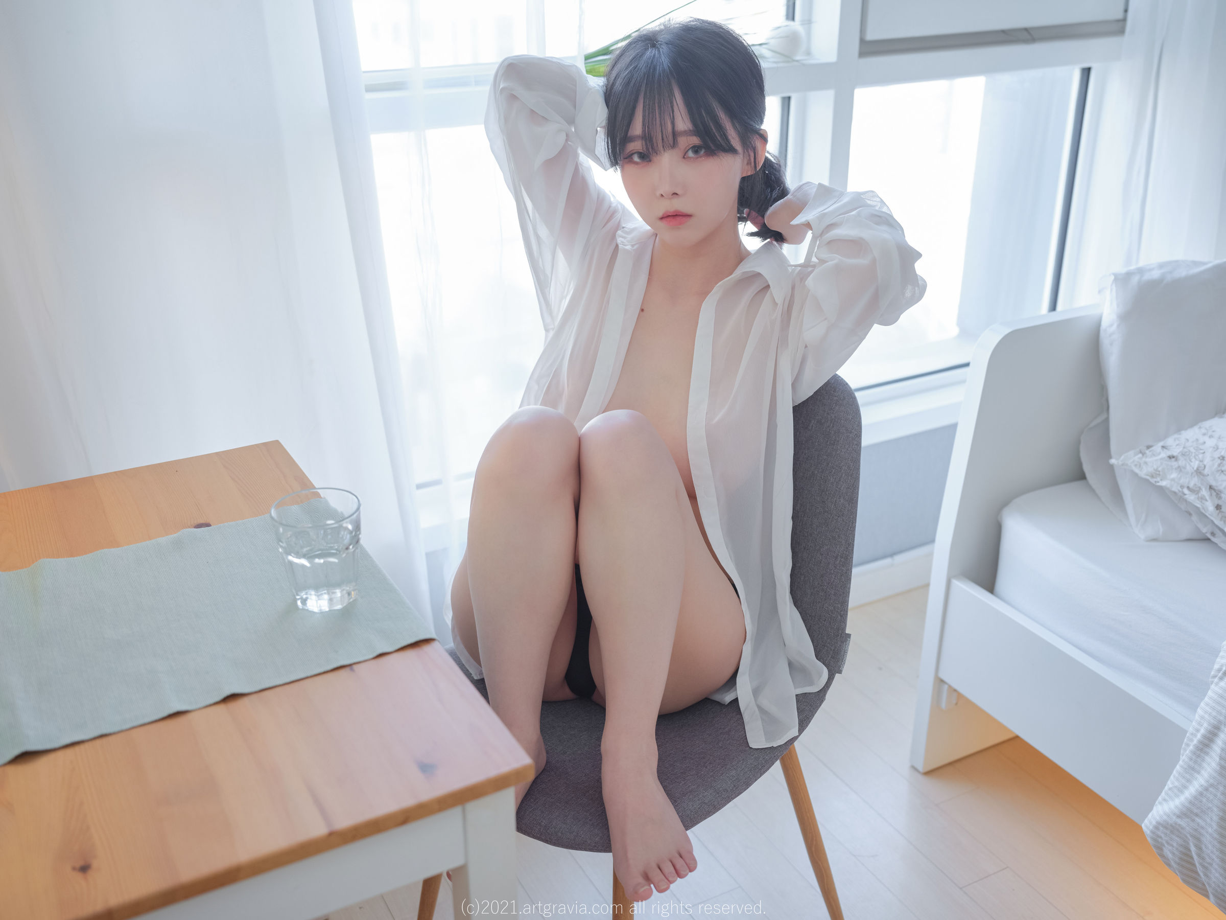 VOL.261 Ming Sunha - 白衬衫女友居家诱惑-图4