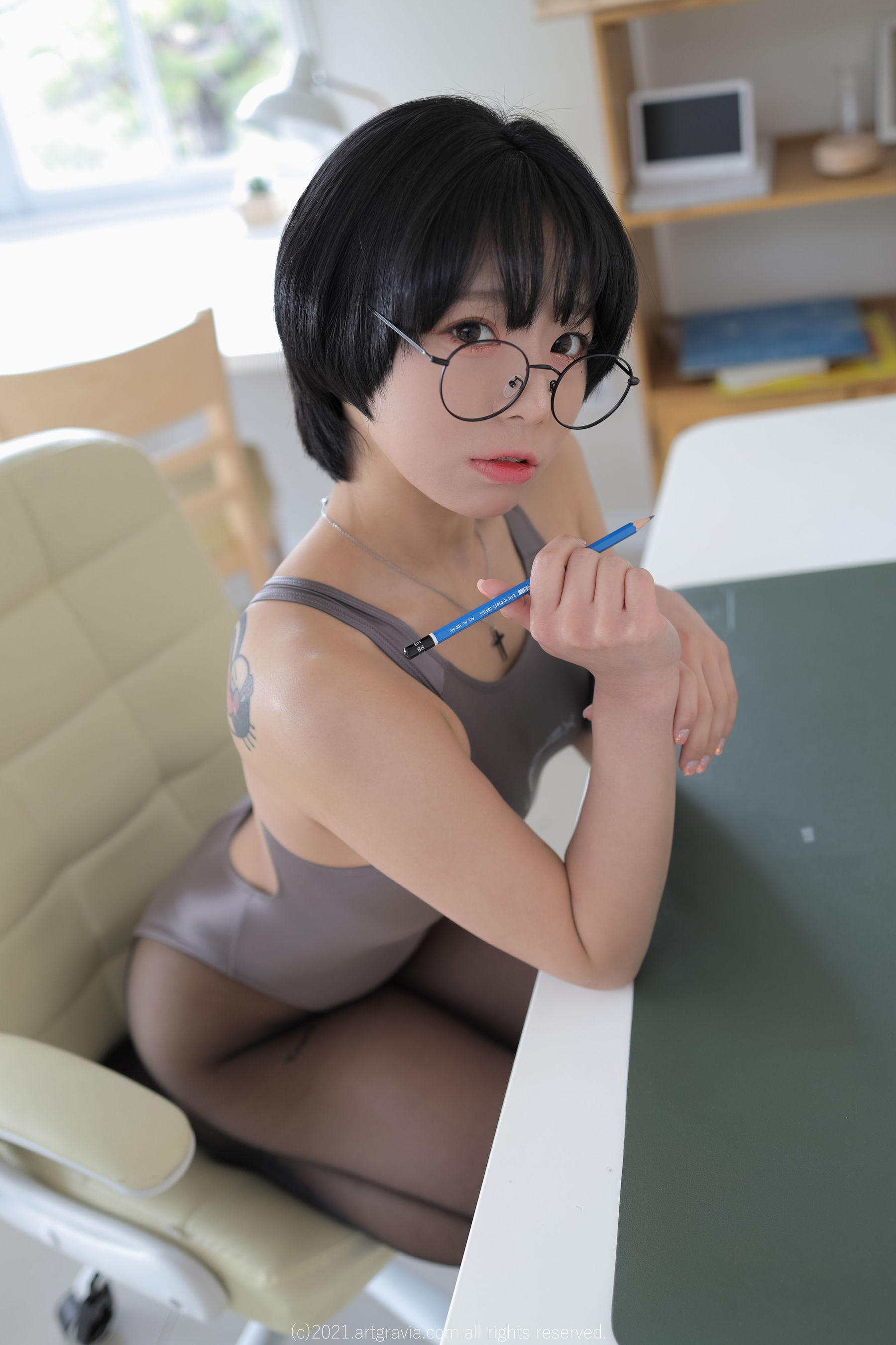 VOL.263 Maruemon - 眼镜妹-图3