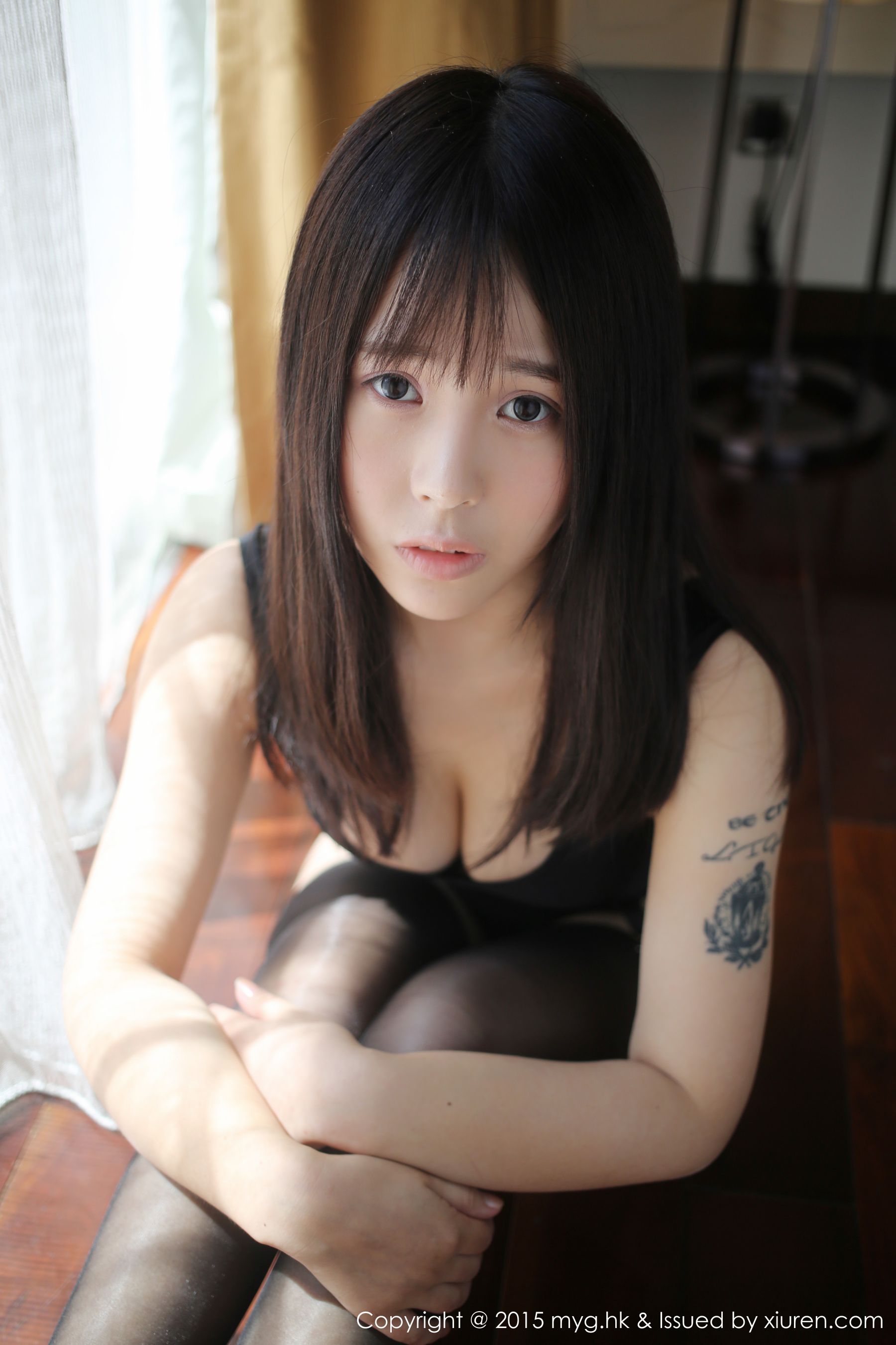 Evelyn艾莉《高叉死库水+黑丝吊袜》  Vol.166-图32