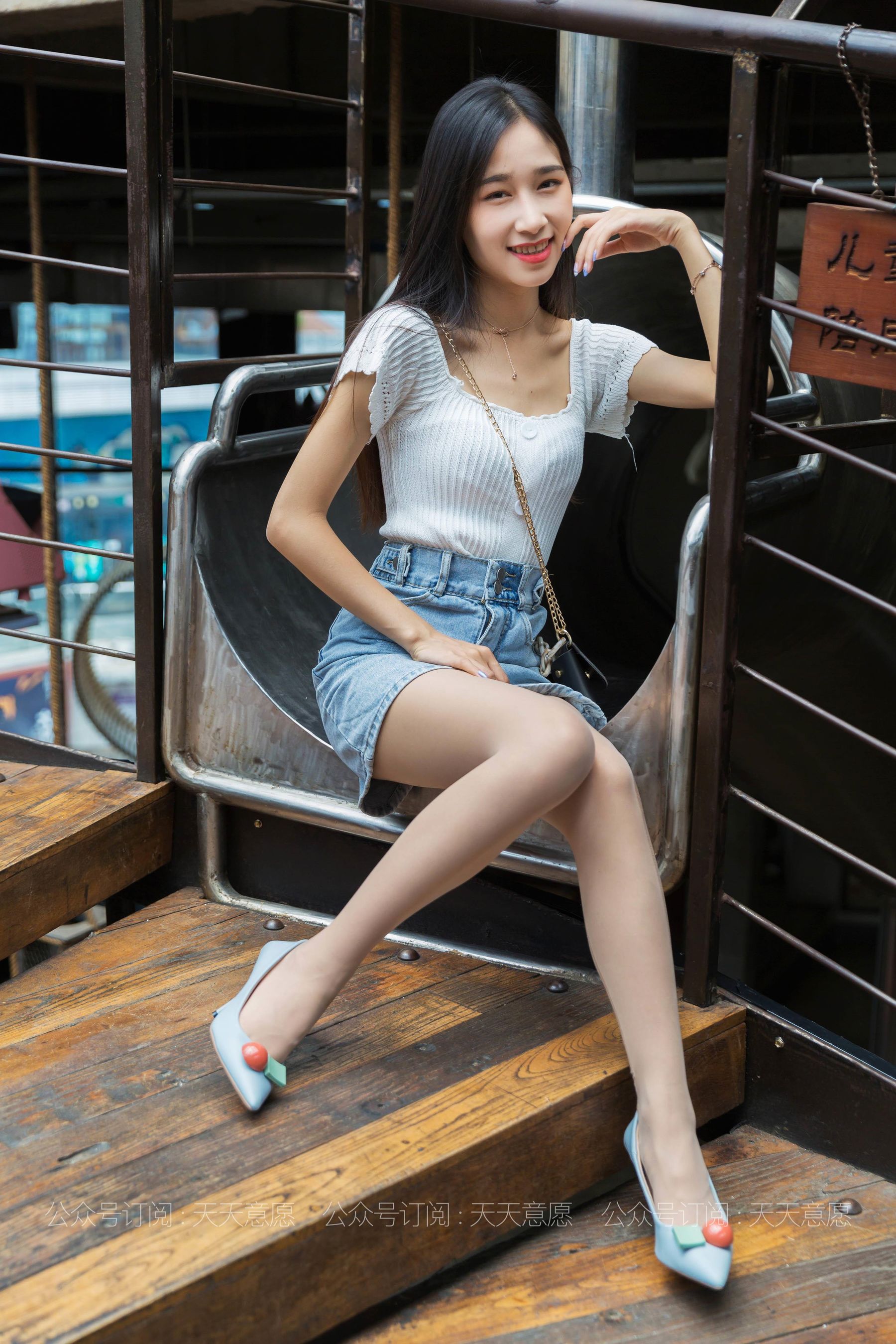 丝享家 792：美子《玩滑滑梯》-图4