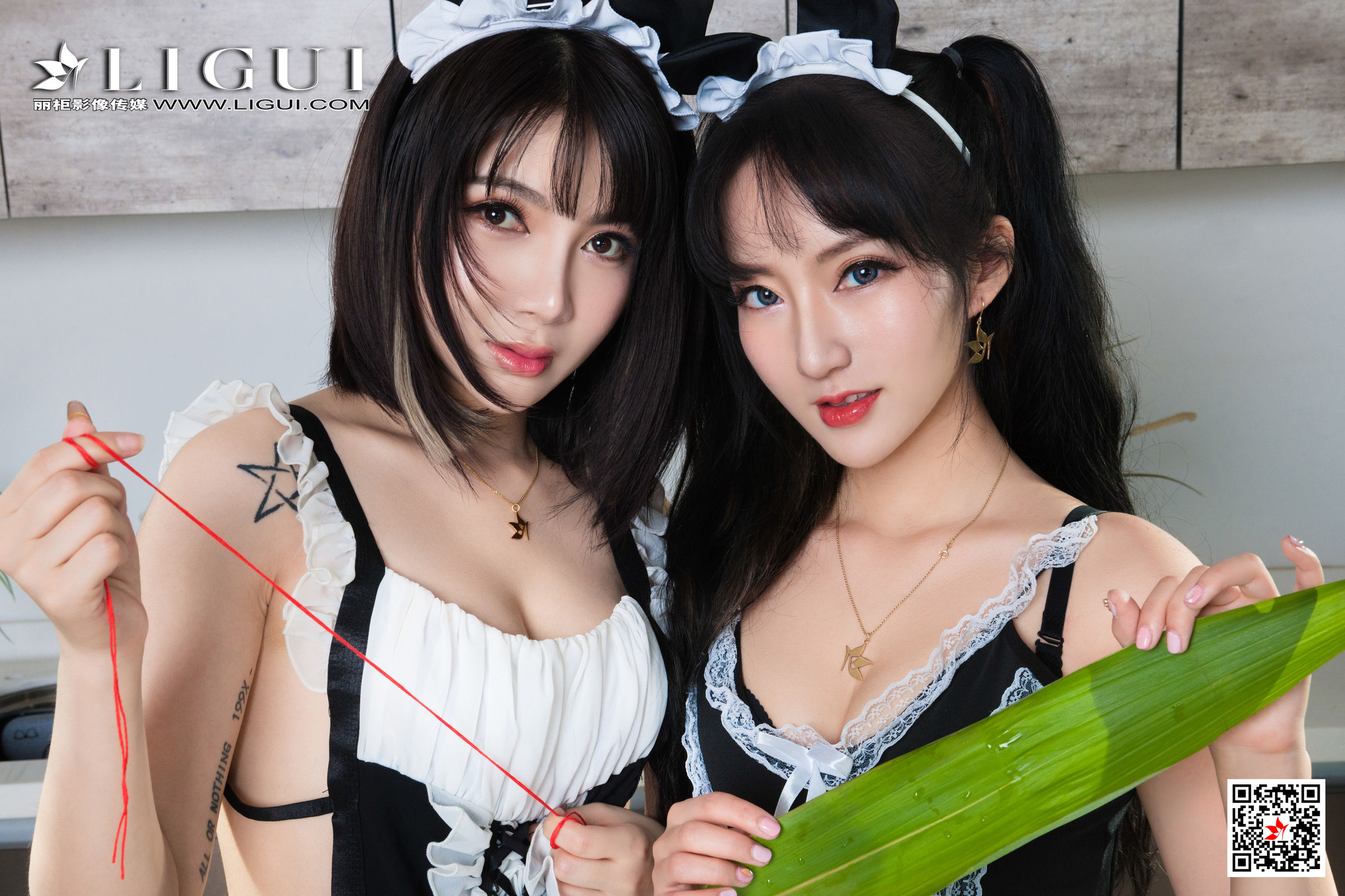 网络丽人 Model 小七&汐汐-图1