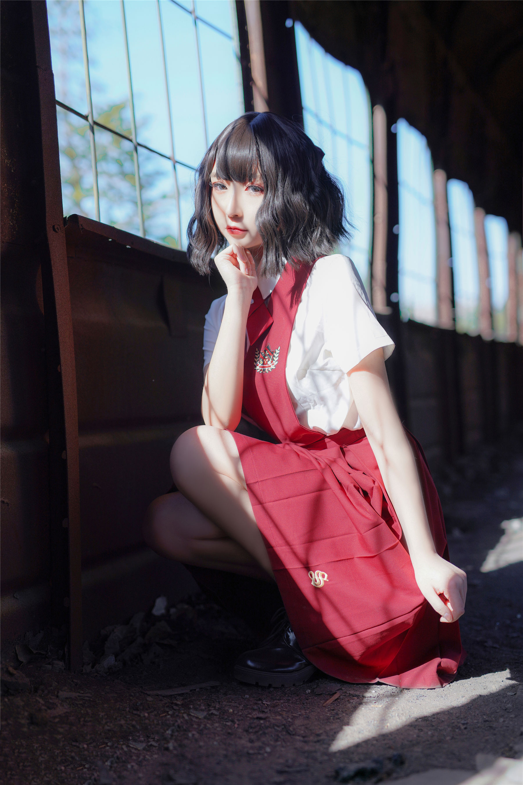 VOL.444 红色JK裙-图4