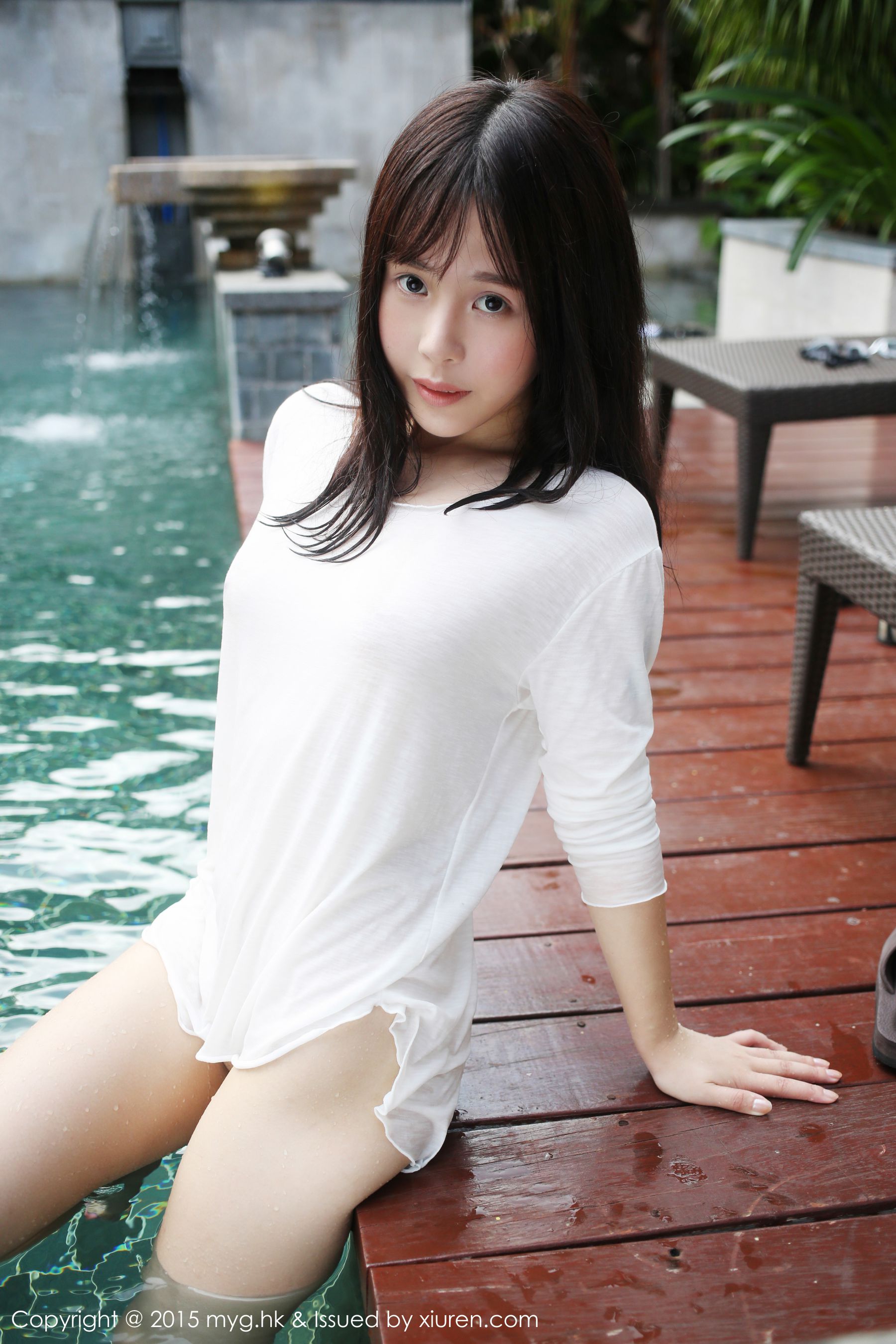 Evelyn艾莉《泳池湿身》  Vol.180-图10