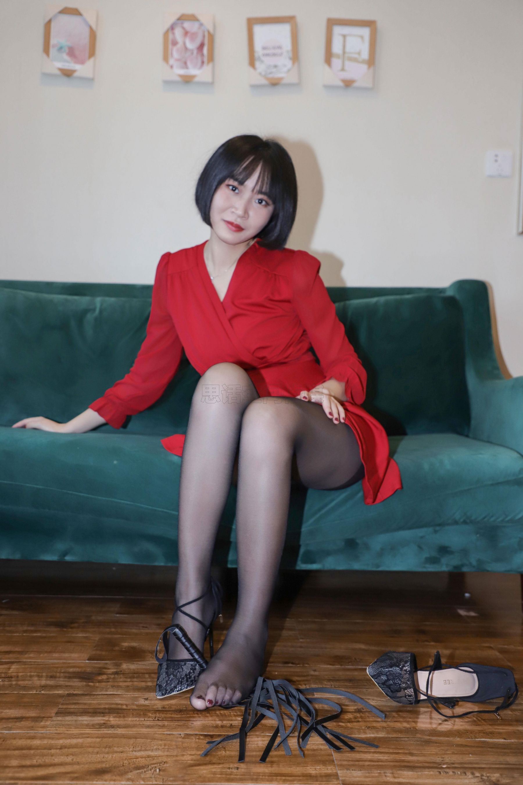 SJ033 新模沐沐子 红裙皮鞭の性感尤物-图20