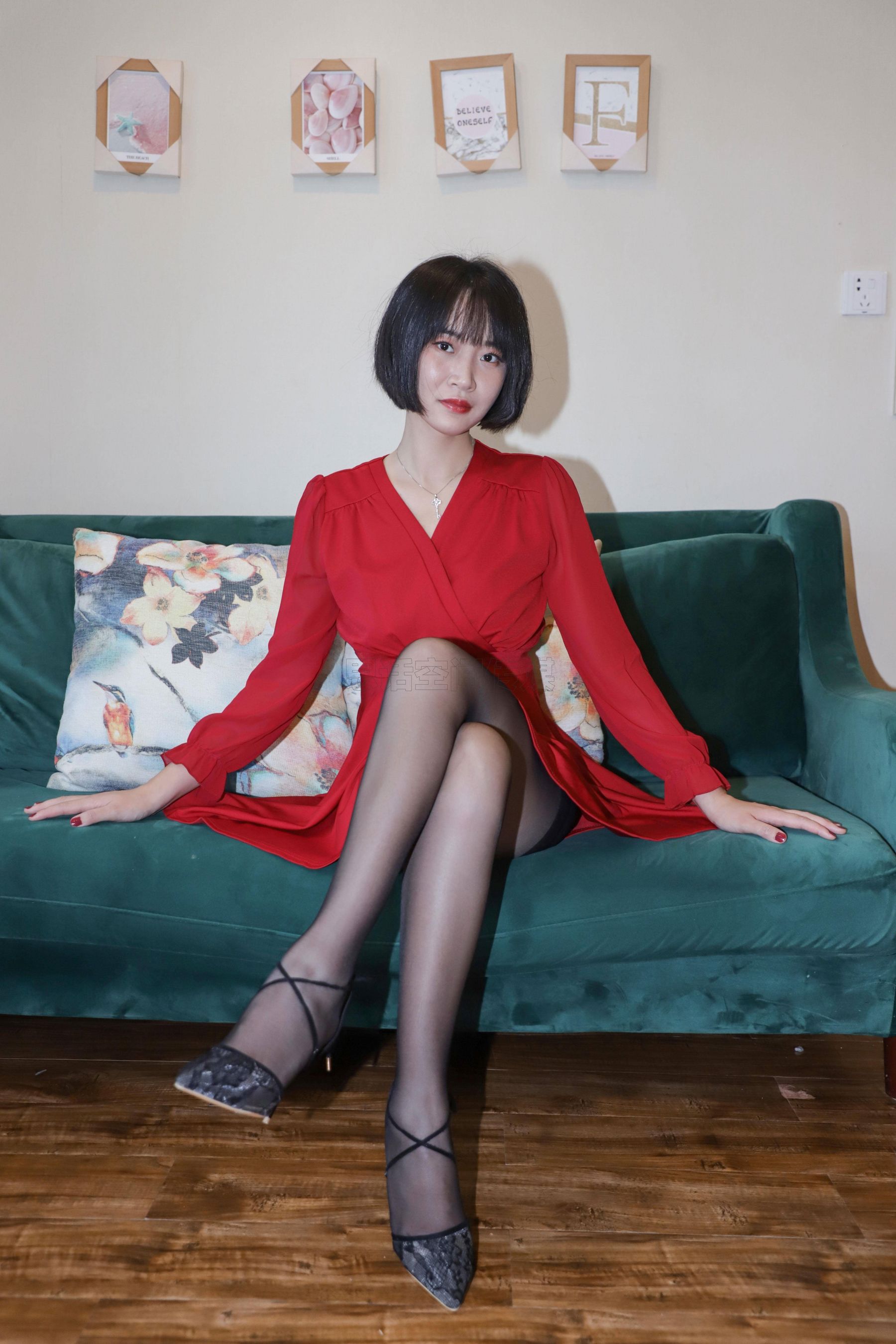 SJ033 新模沐沐子 红裙皮鞭の性感尤物-图39