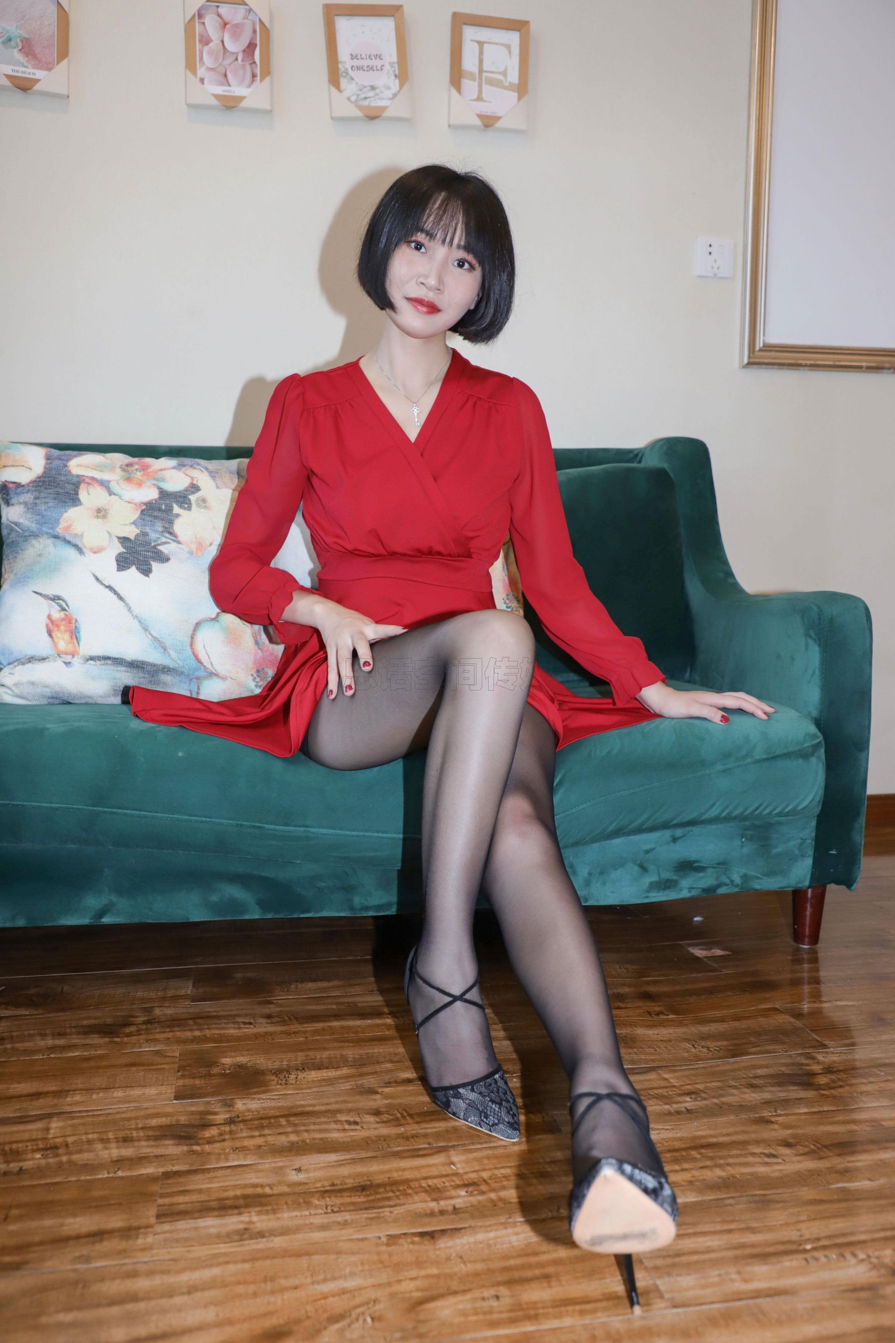 SJ033 新模沐沐子 红裙皮鞭の性感尤物-图40