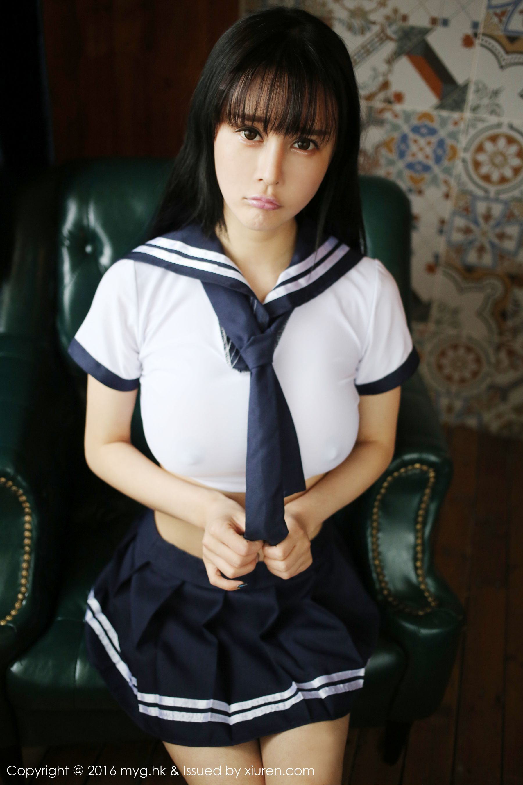 蔡文钰Angle《水手服学生制服》  Vol.212-图9