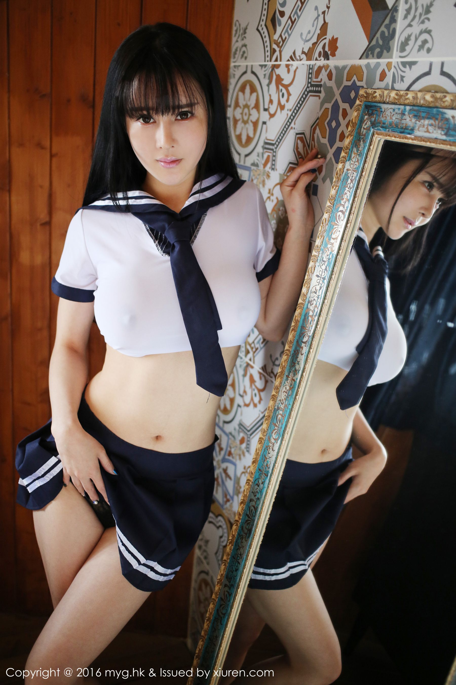蔡文钰Angle《水手服学生制服》  Vol.212-图19