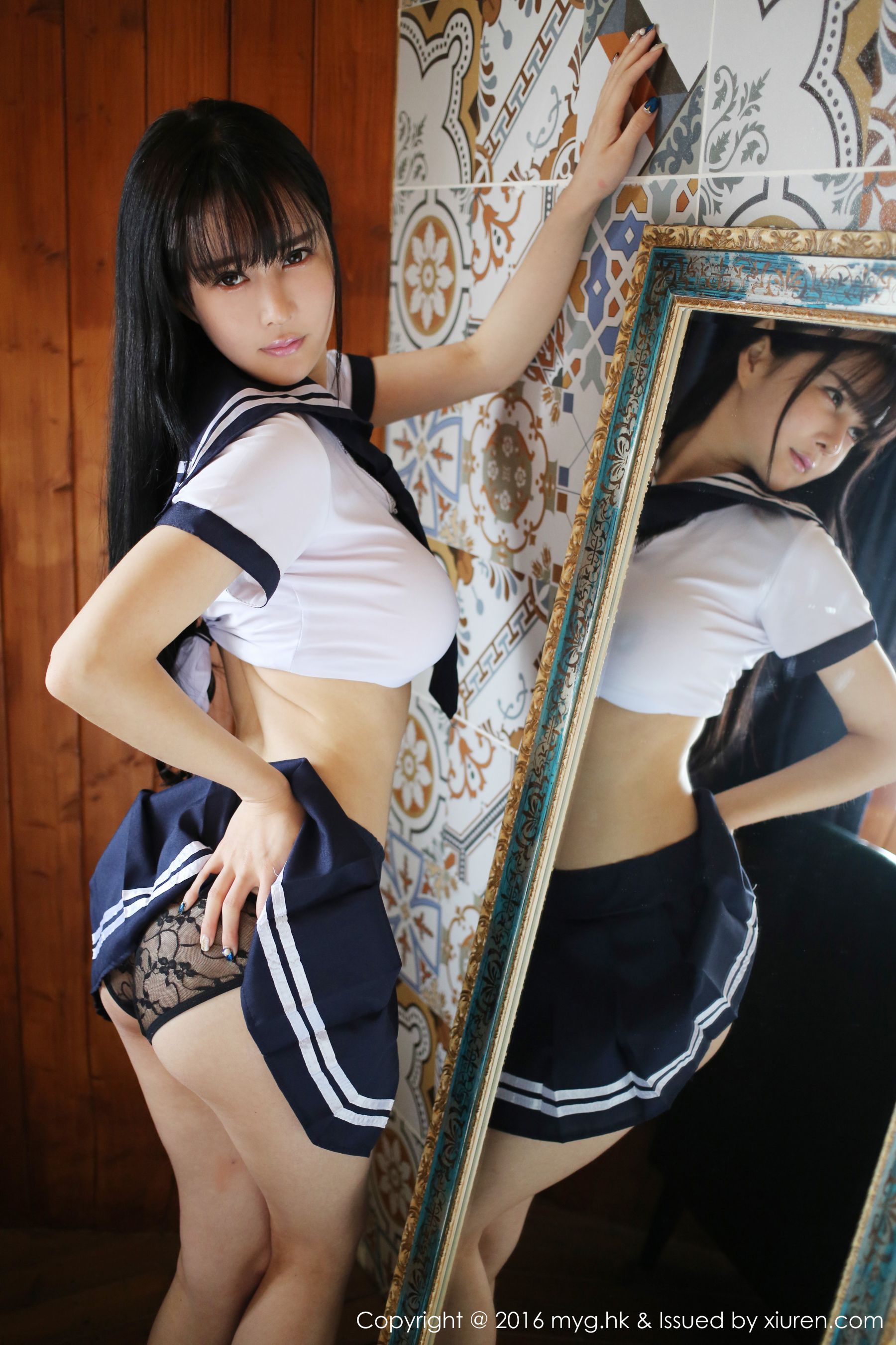 蔡文钰Angle《水手服学生制服》  Vol.212-图22