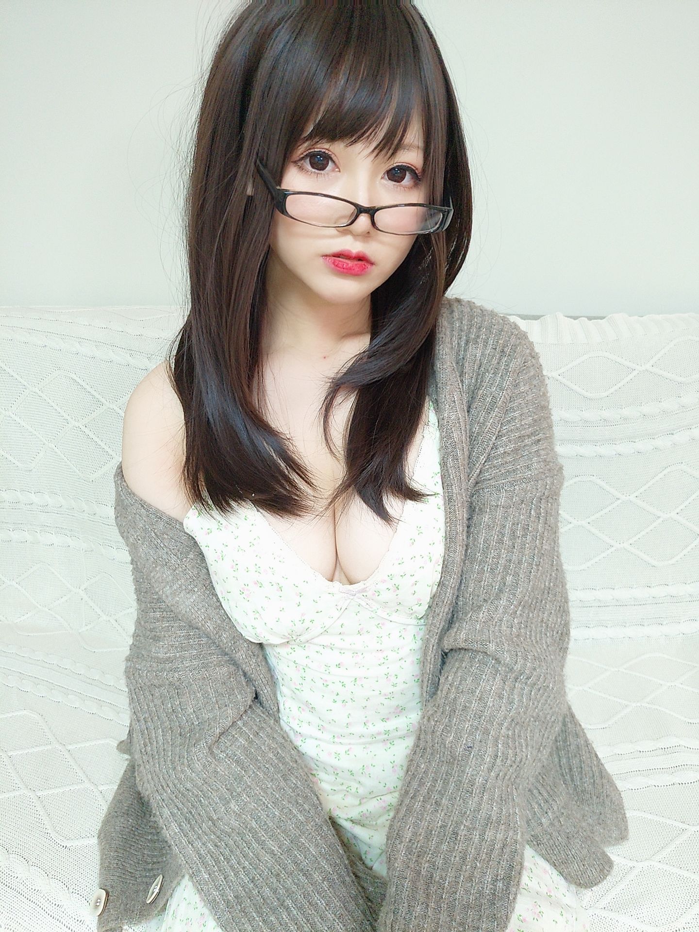 萌妹子Nyako喵子 - 妄想彼女との同棲生活 之 2组居家睡衣系列-图0