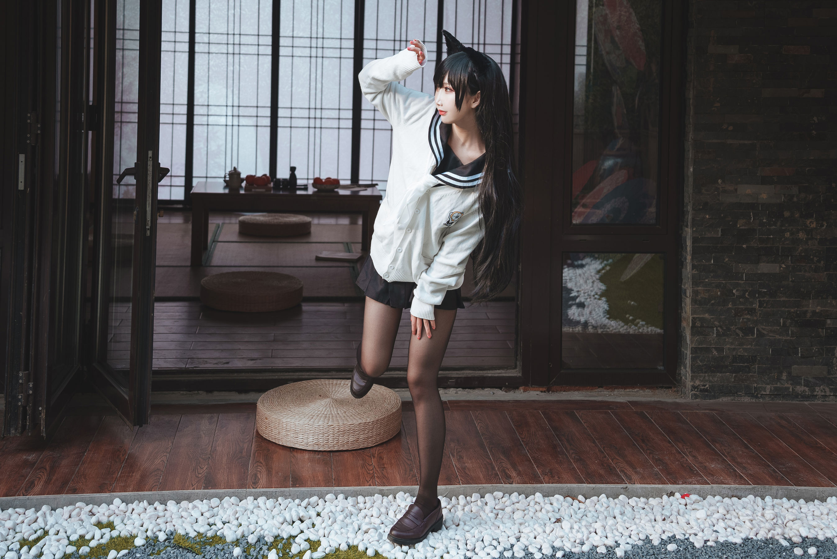 可爱人气Coser面饼仙儿 - 爱宕JK2-图5