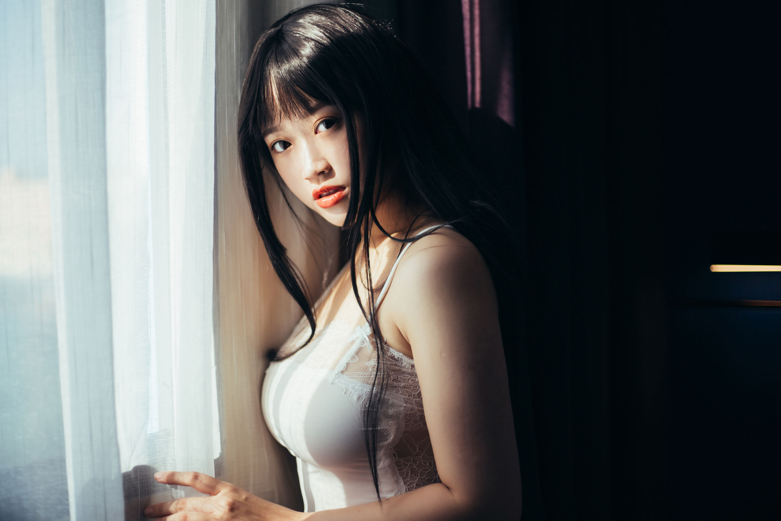 动漫博主维他奶泽 - 睡衣湿身-图3