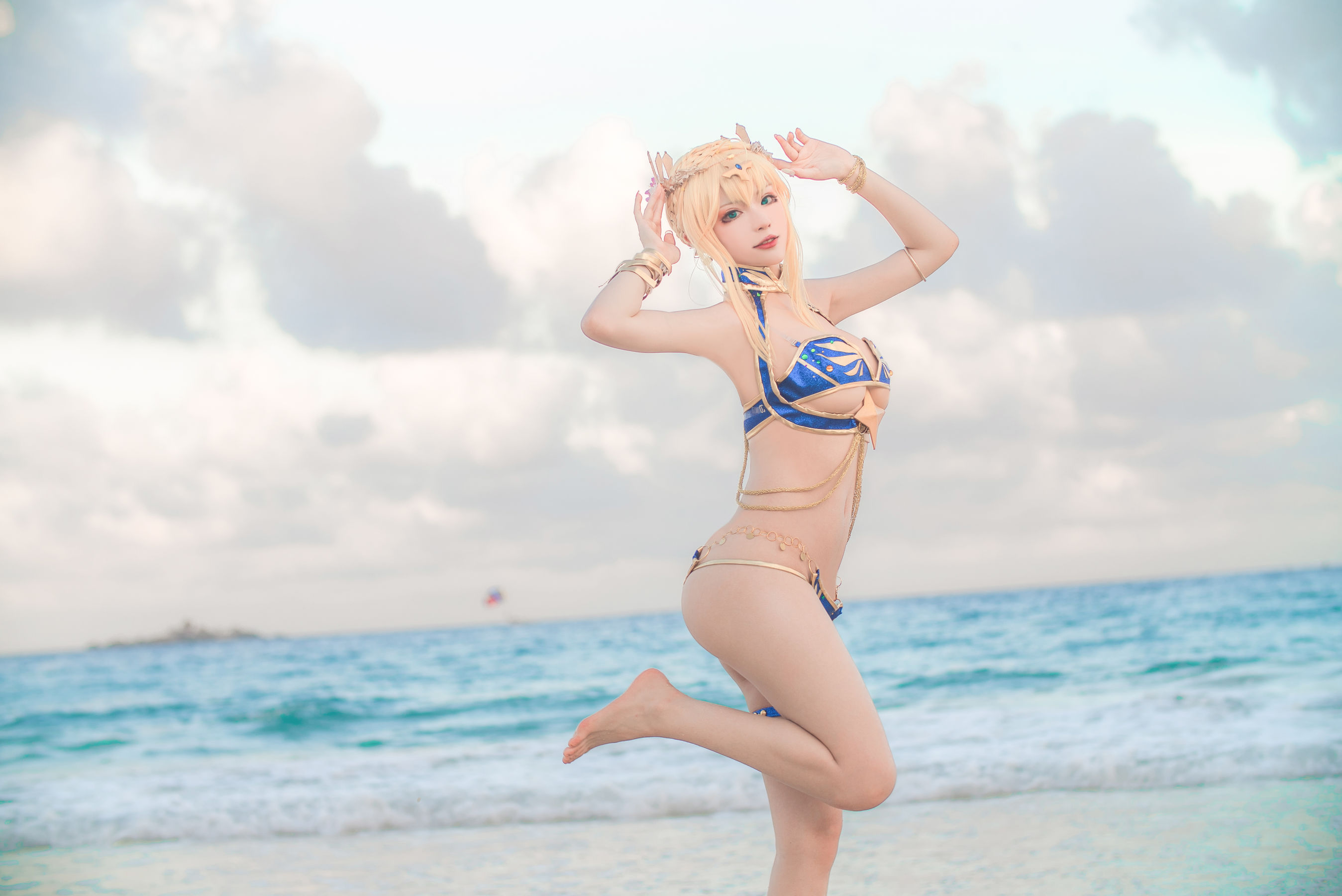 起司块wii写真 - 白枪泳装-图6