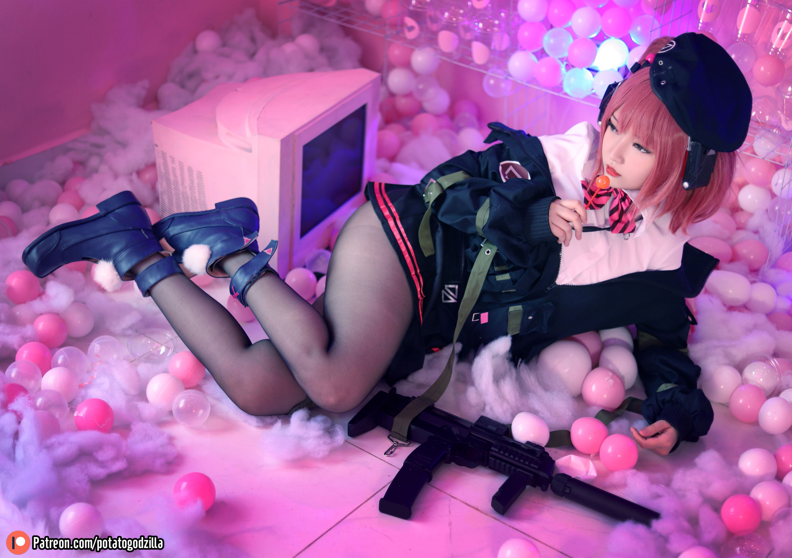 Coser小姐姐Potato Godzilla - MP7 (Girls Frontline)-图9