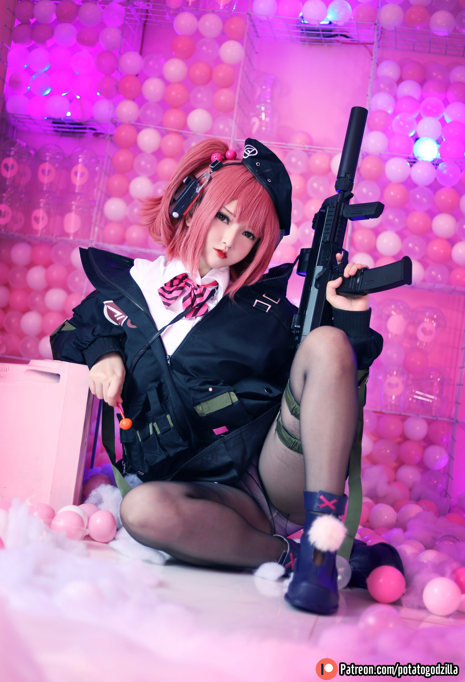 Coser小姐姐Potato Godzilla - MP7 (Girls Frontline)-图4