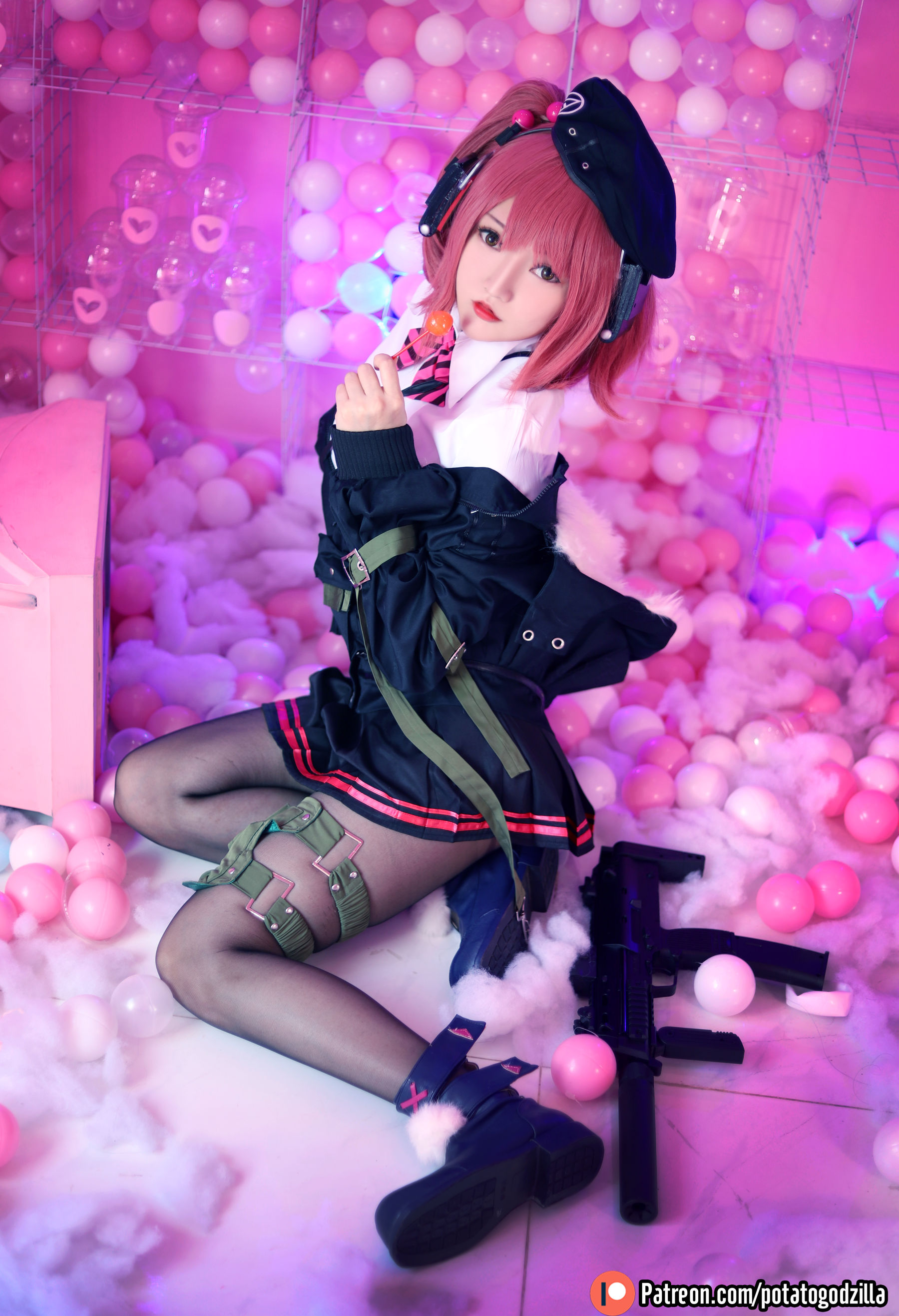 Coser小姐姐Potato Godzilla - MP7 (Girls Frontline)-图7