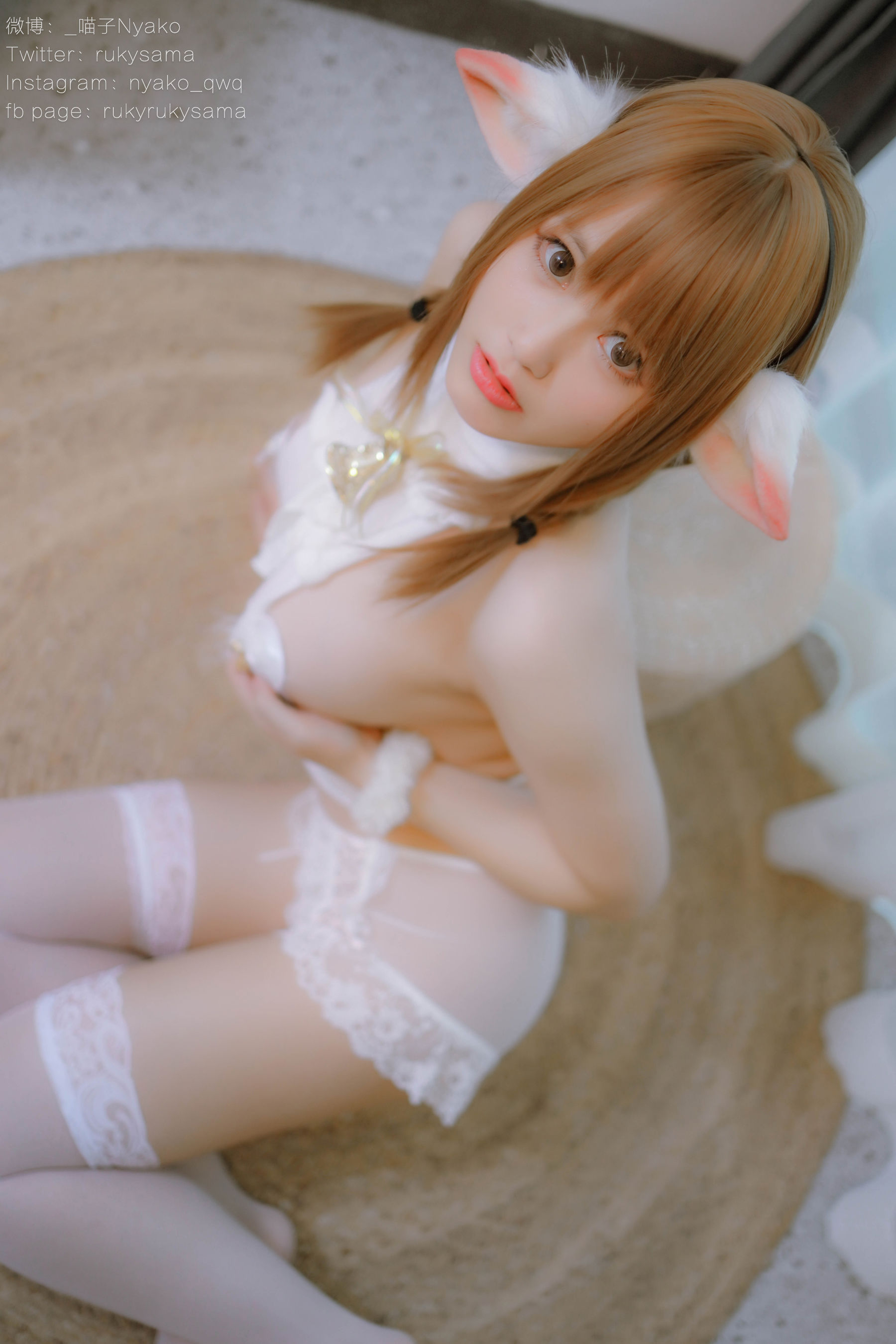 萌妹子Nyako喵子 - 獣耳彼女2 之 小白羊系列-图17