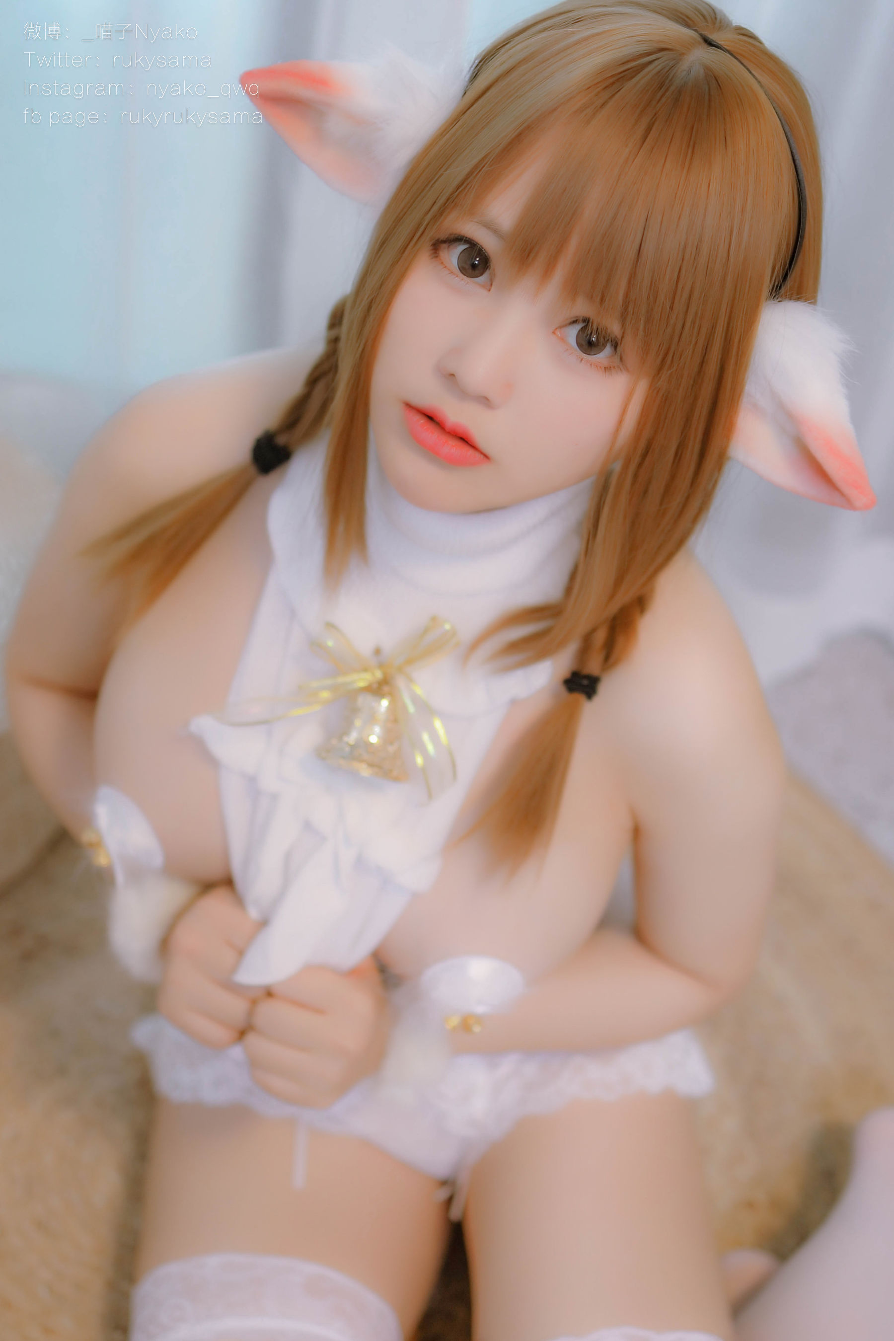 萌妹子Nyako喵子 - 獣耳彼女2 之 小白羊系列-图19