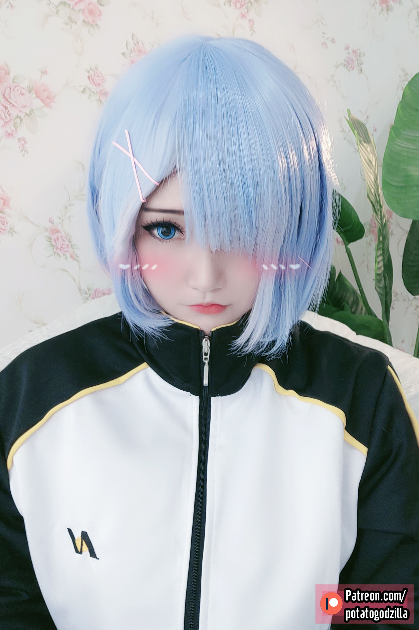 Coser小姐姐Potato Godzilla - Rem In Subaru Jacket-图0