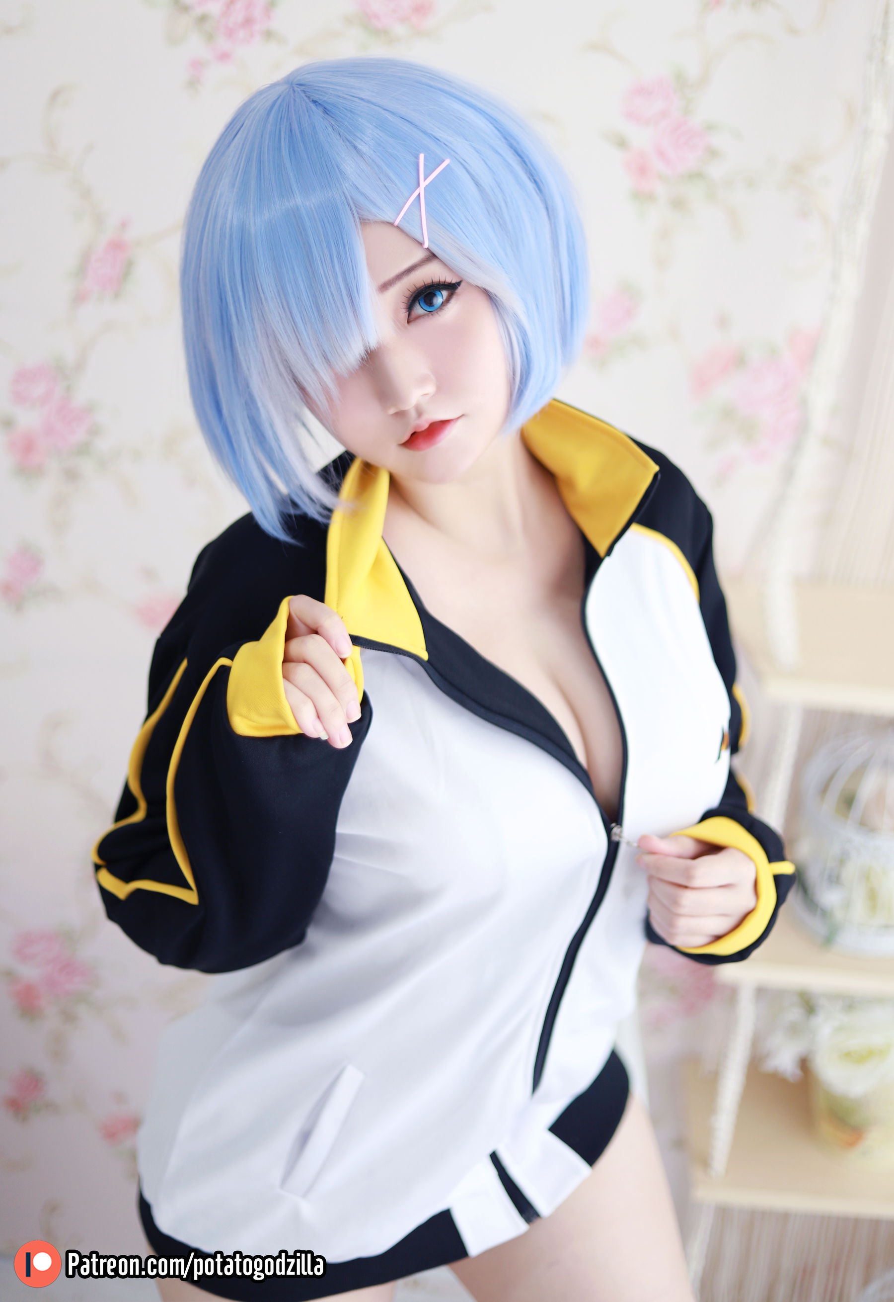 Coser小姐姐Potato Godzilla - Rem In Subaru Jacket-图10