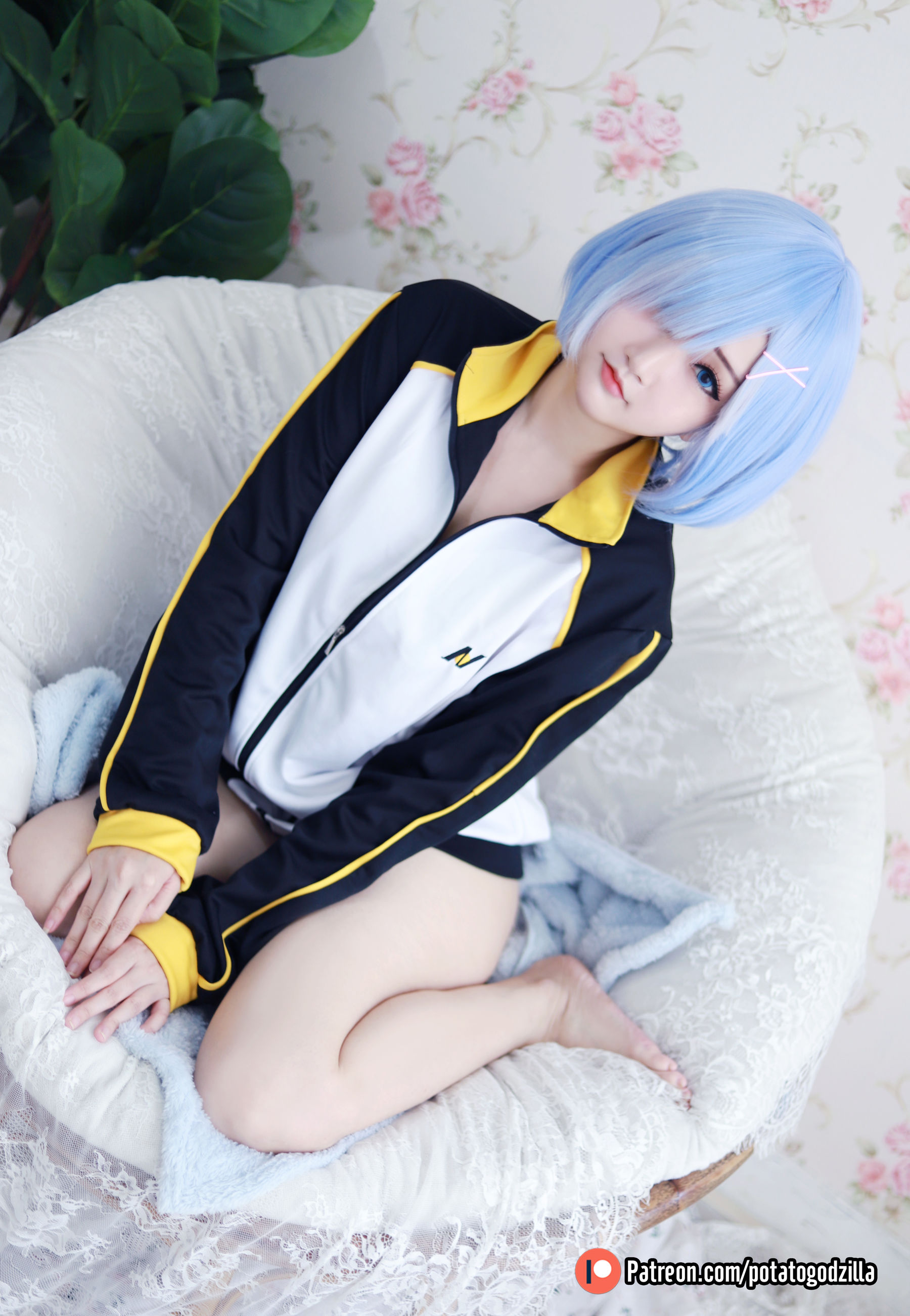 Coser小姐姐Potato Godzilla - Rem In Subaru Jacket-图16