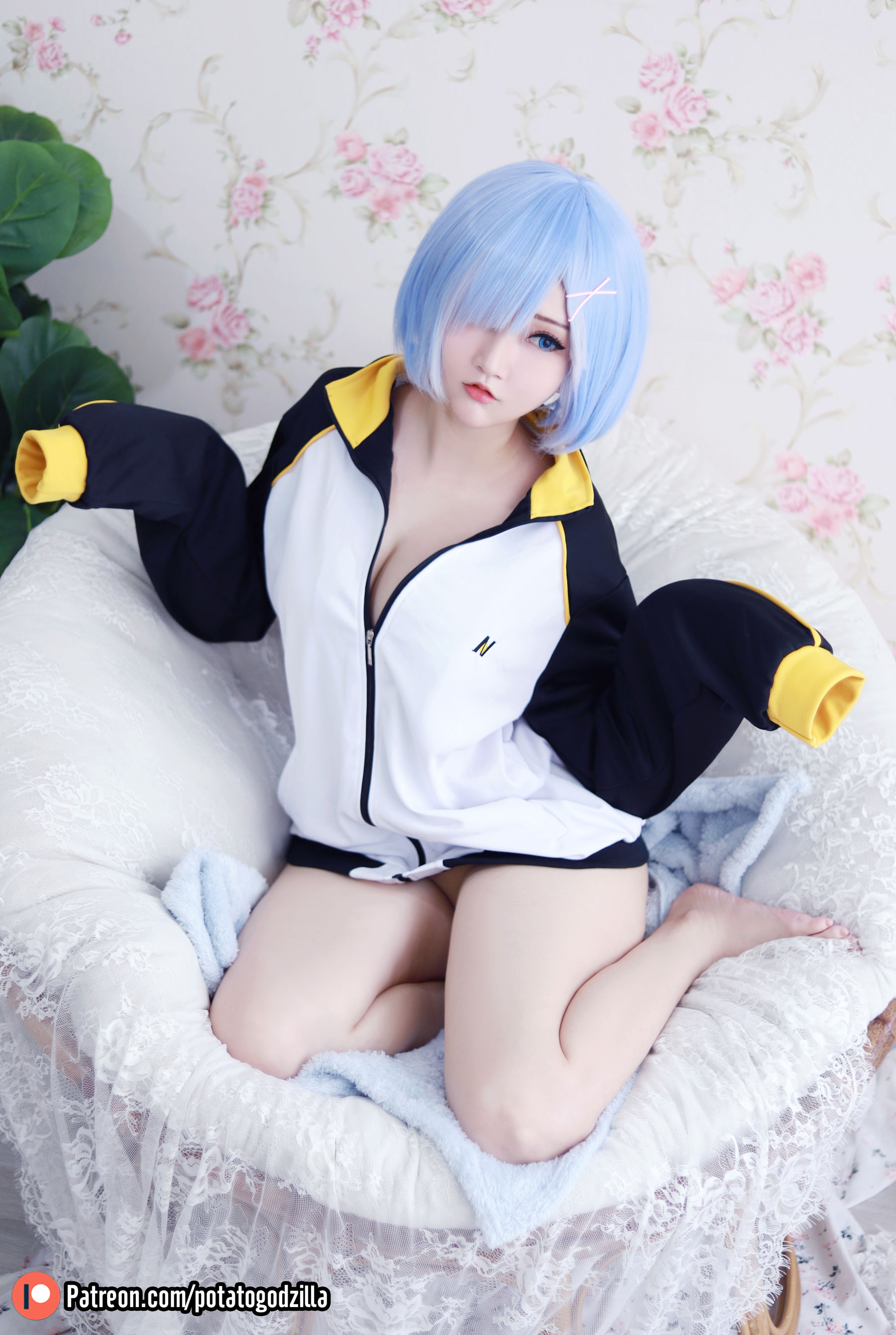 Coser小姐姐Potato Godzilla - Rem In Subaru Jacket-图17