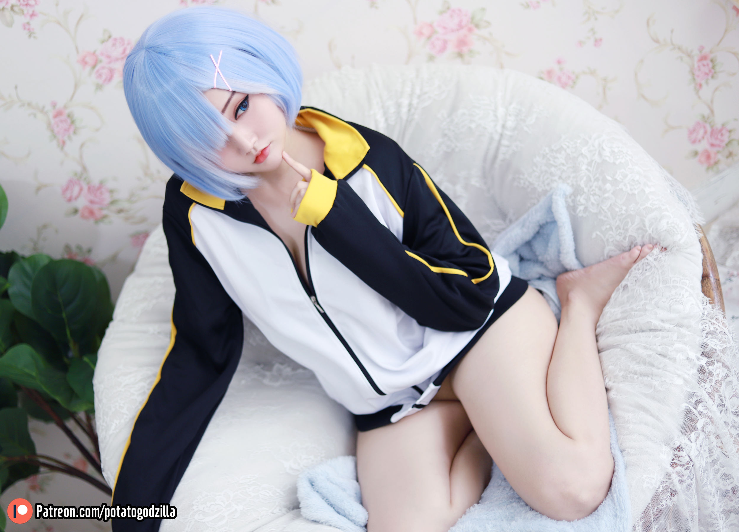 Coser小姐姐Potato Godzilla - Rem In Subaru Jacket-图18